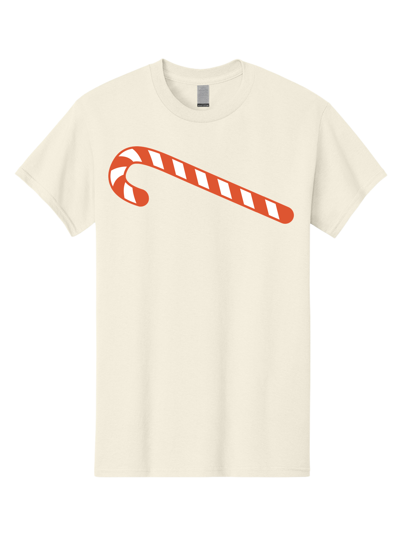 Candy-Cane Men'S Graphic Tee, 100% Cotton, Comfortable Casual Summer Wear, Machine Washable, Striped Candy Cane, Christmas Treat, Festive Holiday Symbol, Red And White Stripes, Sweet Holiday Tradition, Seasonal Delight Aac565