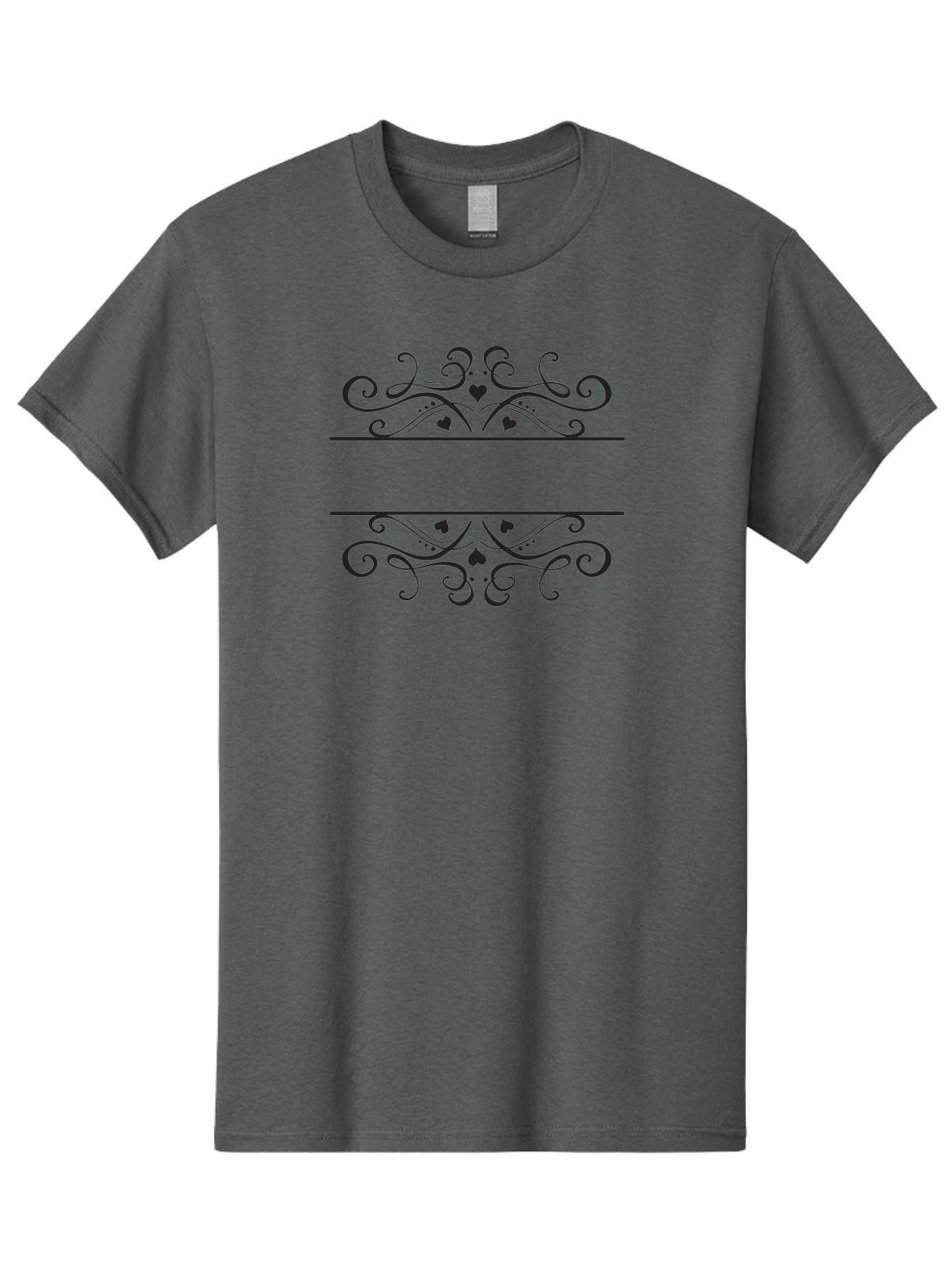 Card-Suit-Ornate-Frames Men'S Graphic Tee, 100% Cotton, Comfortable Casual Summer Wear, Machine Washable, Playing Card Suits, Hearts, Clubs, Diamonds, Spades, Ornate Designs, Decorative Frames, Floral Patterns, Vintage Style, Casino Theme Aac569