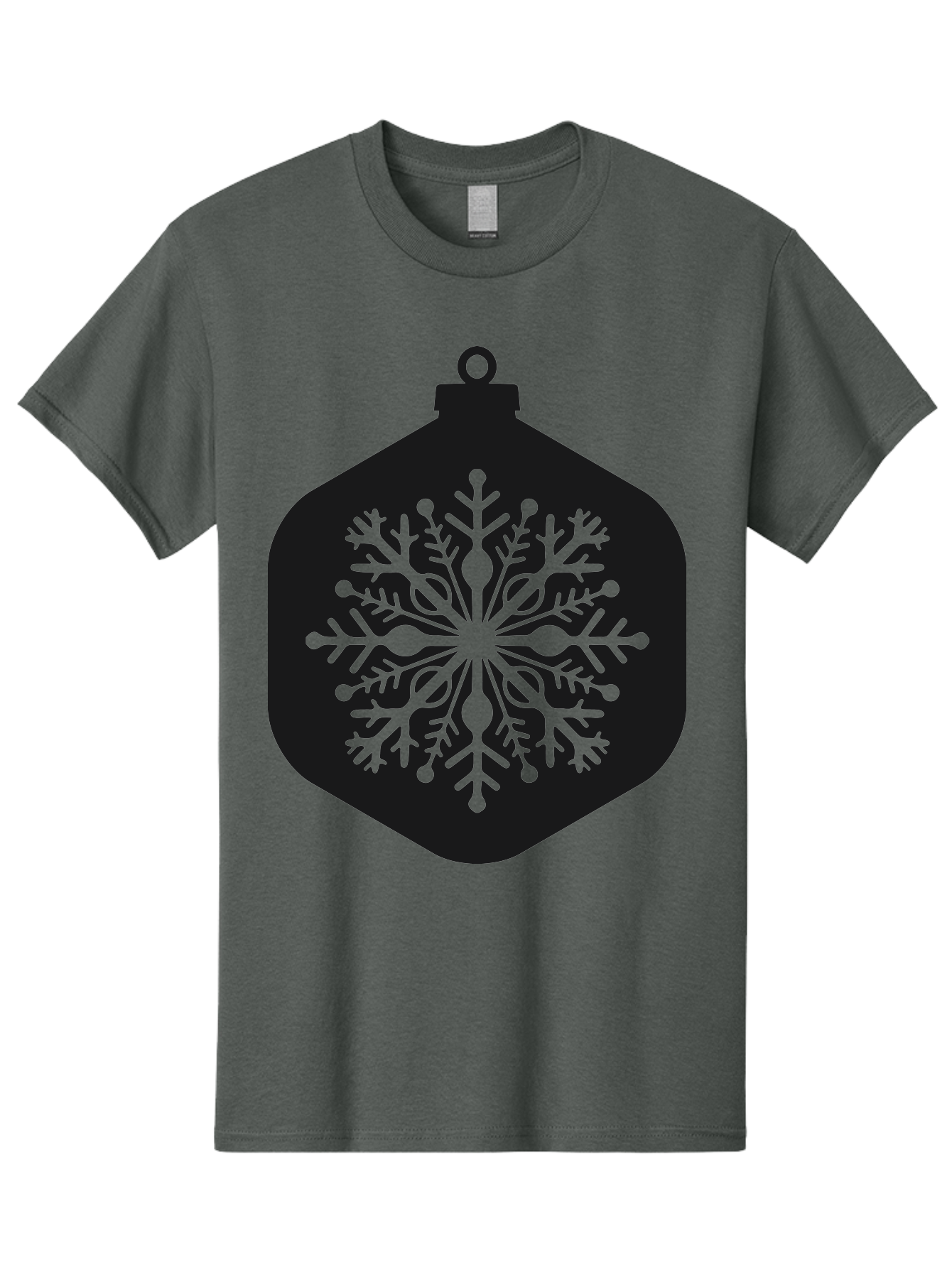 Christmas-Ornament-Snowflake Men'S Graphic Tee, 100% Cotton, Comfortable Casual Summer Wear, Machine Washable, Christmas Ornament, Snowflake Design, Festive Decor, Holiday Symbol, Winter Wonderland, Seasonal Charm, Elegant Pattern, Aac583