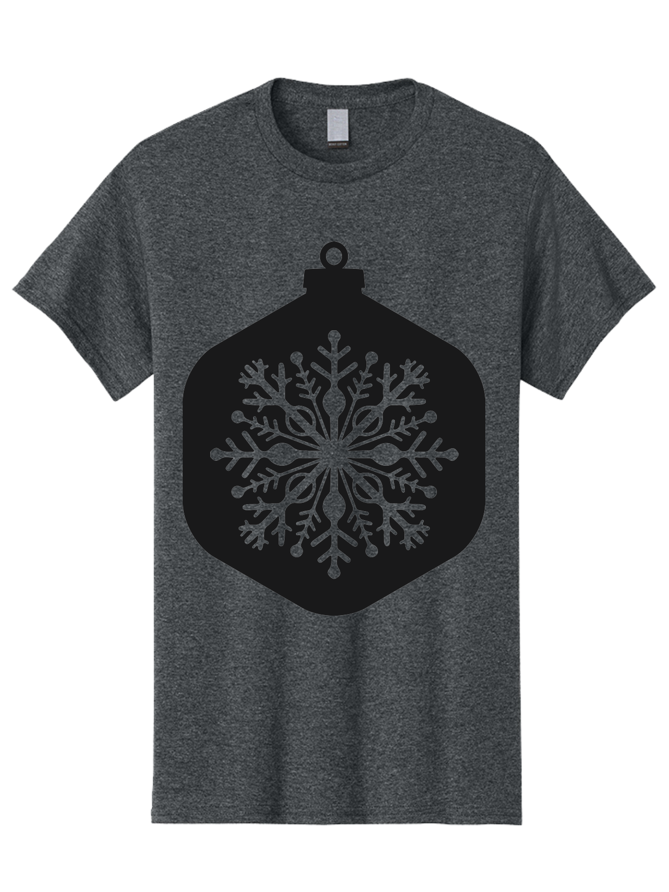 Christmas-Ornament-Snowflake Men'S Graphic Tee, 100% Cotton, Comfortable Casual Summer Wear, Machine Washable, Christmas Ornament, Snowflake Design, Festive Decor, Holiday Symbol, Winter Wonderland, Seasonal Charm, Elegant Pattern, Aac583