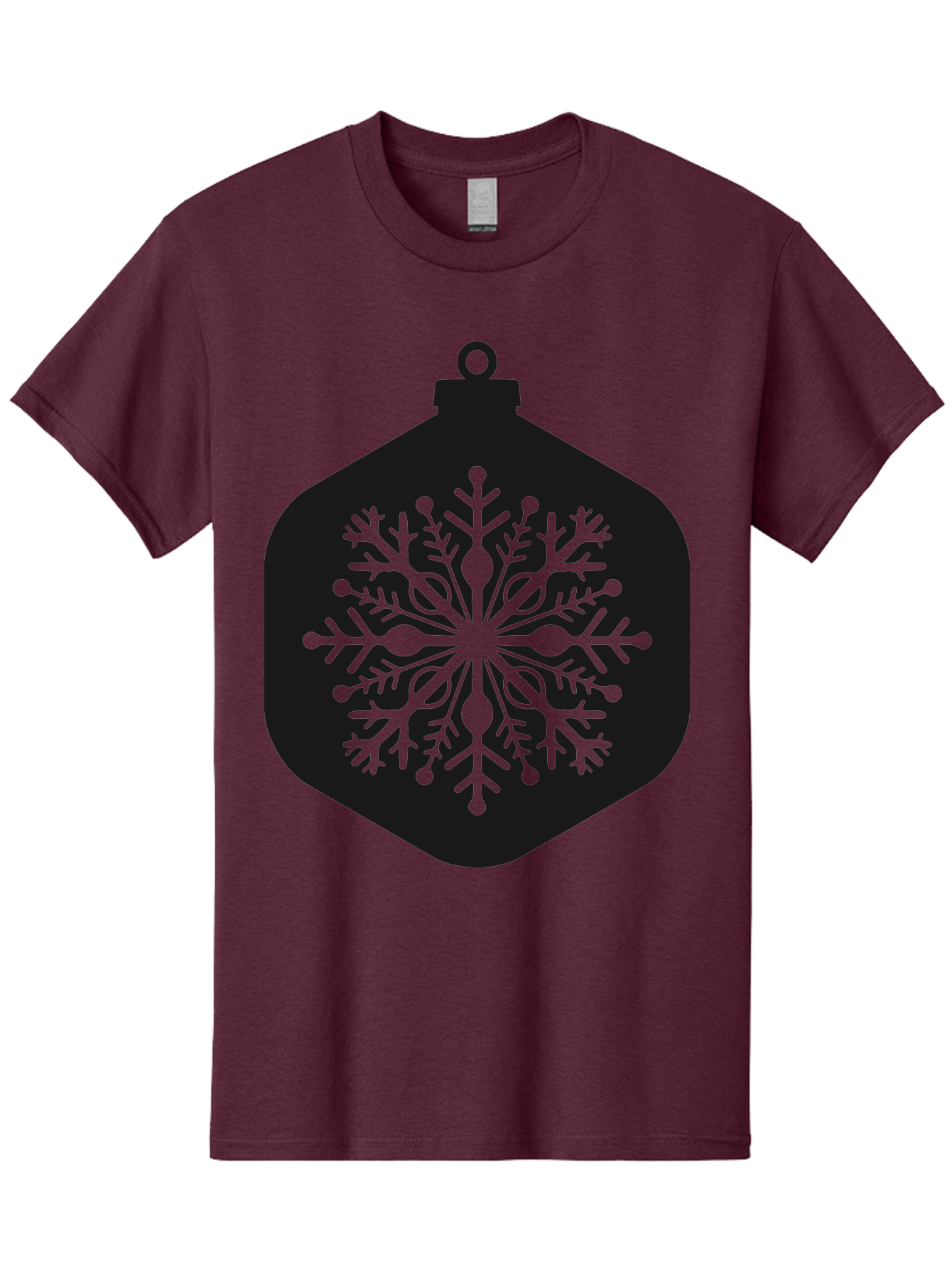 Christmas-Ornament-Snowflake Men'S Graphic Tee, 100% Cotton, Comfortable Casual Summer Wear, Machine Washable, Christmas Ornament, Snowflake Design, Festive Decor, Holiday Symbol, Winter Wonderland, Seasonal Charm, Elegant Pattern, Aac583