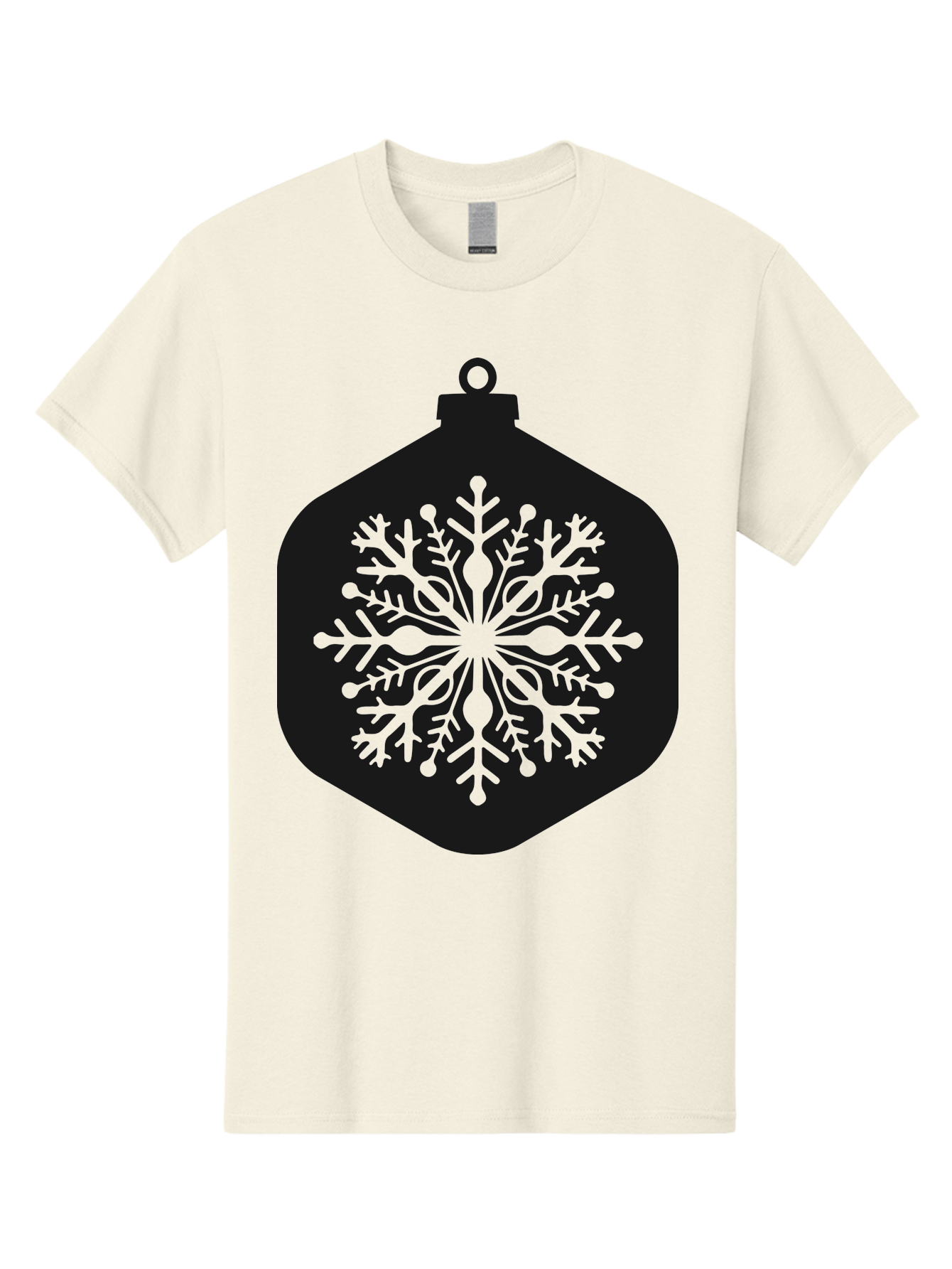 Christmas-Ornament-Snowflake Men'S Graphic Tee, 100% Cotton, Comfortable Casual Summer Wear, Machine Washable, Christmas Ornament, Snowflake Design, Festive Decor, Holiday Symbol, Winter Wonderland, Seasonal Charm, Elegant Pattern, Aac583