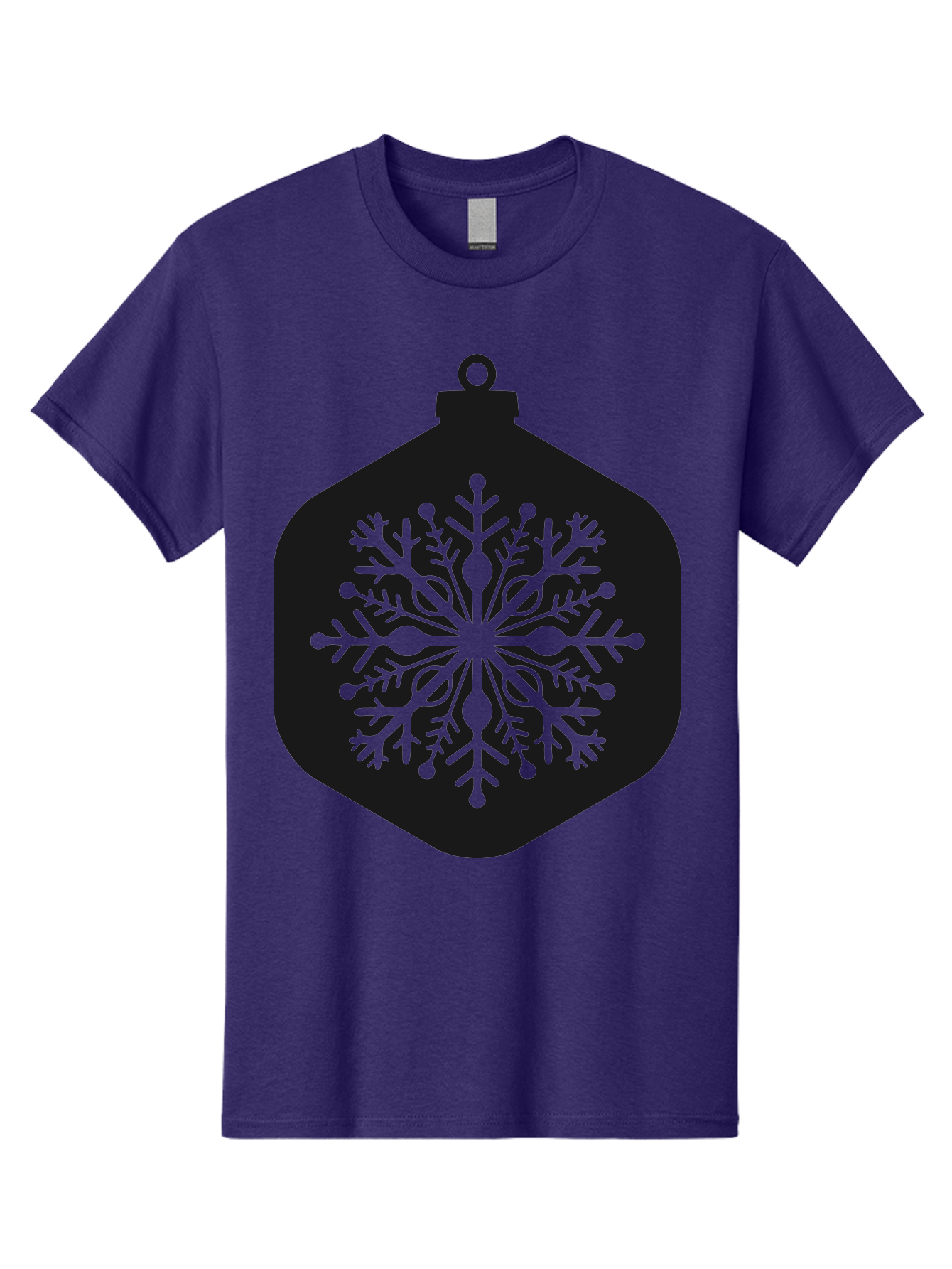 Christmas-Ornament-Snowflake Men'S Graphic Tee, 100% Cotton, Comfortable Casual Summer Wear, Machine Washable, Christmas Ornament, Snowflake Design, Festive Decor, Holiday Symbol, Winter Wonderland, Seasonal Charm, Elegant Pattern, Aac583