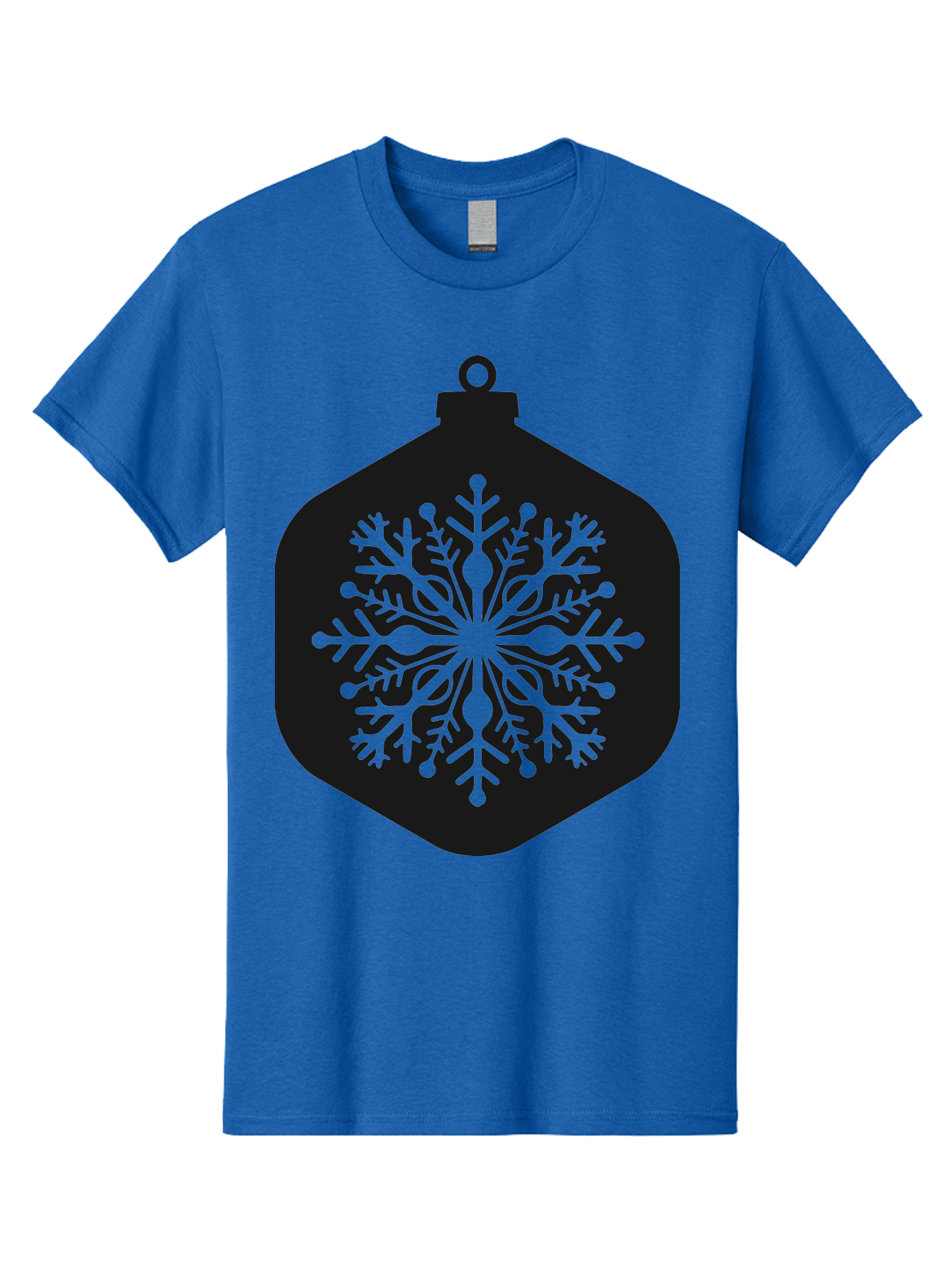 Christmas-Ornament-Snowflake Men'S Graphic Tee, 100% Cotton, Comfortable Casual Summer Wear, Machine Washable, Christmas Ornament, Snowflake Design, Festive Decor, Holiday Symbol, Winter Wonderland, Seasonal Charm, Elegant Pattern, Aac583