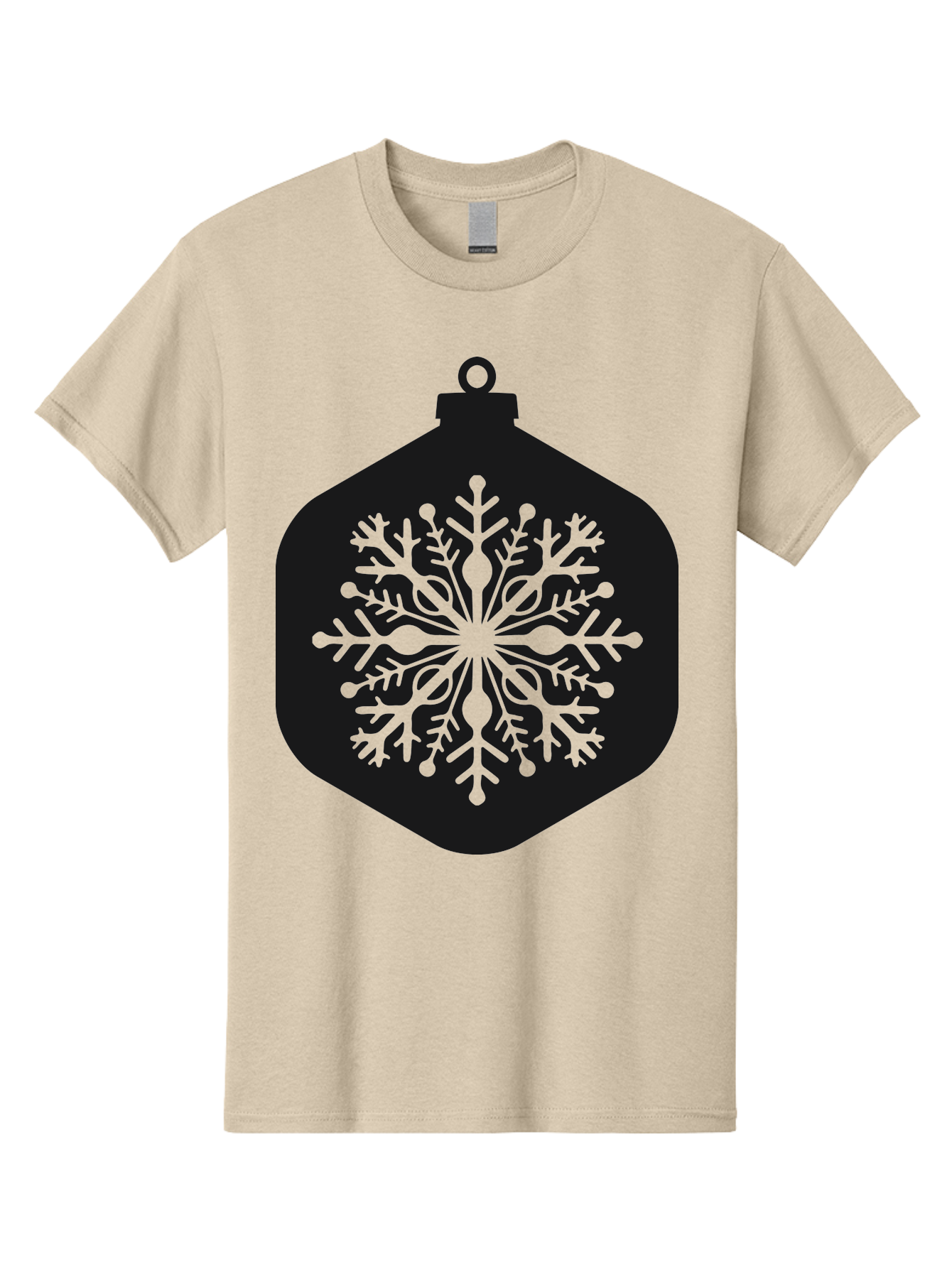 Christmas-Ornament-Snowflake Men'S Graphic Tee, 100% Cotton, Comfortable Casual Summer Wear, Machine Washable, Christmas Ornament, Snowflake Design, Festive Decor, Holiday Symbol, Winter Wonderland, Seasonal Charm, Elegant Pattern, Aac583