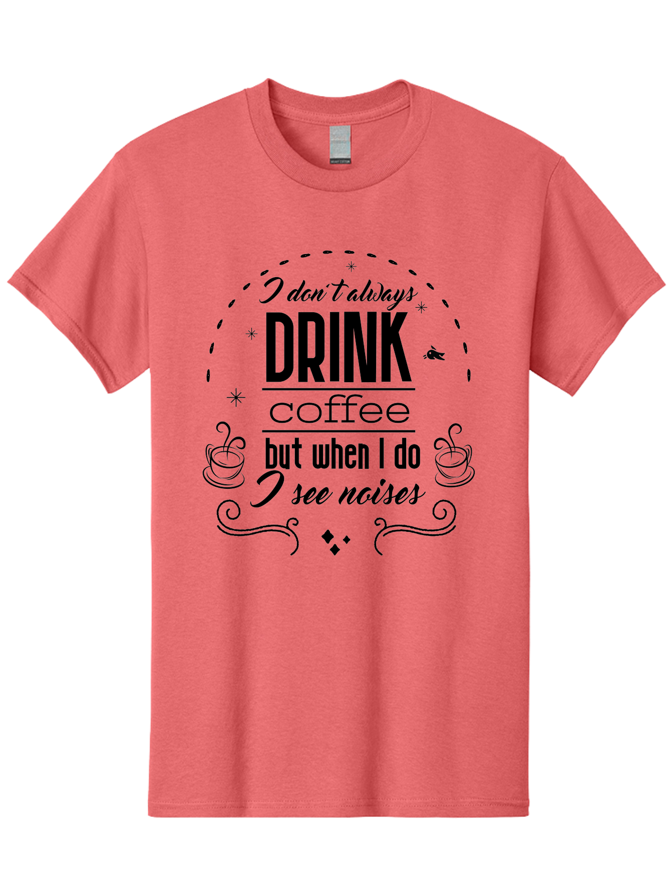 Coffee-Quote Men'S Graphic Tee, 100% Cotton, Comfortable Casual Summer Wear, Machine Washable, Funny Coffee Quote, Coffee Humor, Drink Coffee, Coffee Lover, Coffee Addict, Coffee Quotes, Humorous Sayings, Witty Phrases Aac604