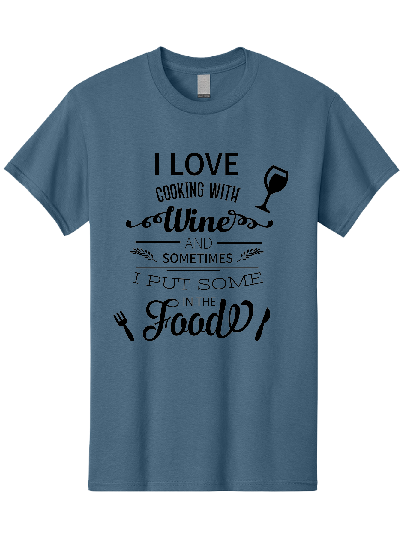Cooking-With-Wine Men'S Graphic Tee, 100% Cotton, Comfortable Casual Summer Wear, Machine Washable, Cooking With Wine, Wine Quote, Funny Kitchen Humor, Wine Lover Gift, Culinary Arts, Kitchen Decor Inspiration, Chef'S Wit Aac608