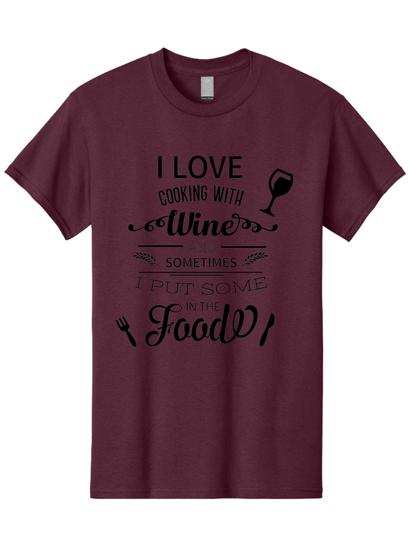 Cooking-With-Wine Men'S Graphic Tee, 100% Cotton, Comfortable Casual Summer Wear, Machine Washable, Cooking With Wine, Wine Quote, Funny Kitchen Humor, Wine Lover Gift, Culinary Arts, Kitchen Decor Inspiration, Chef'S Wit Aac608