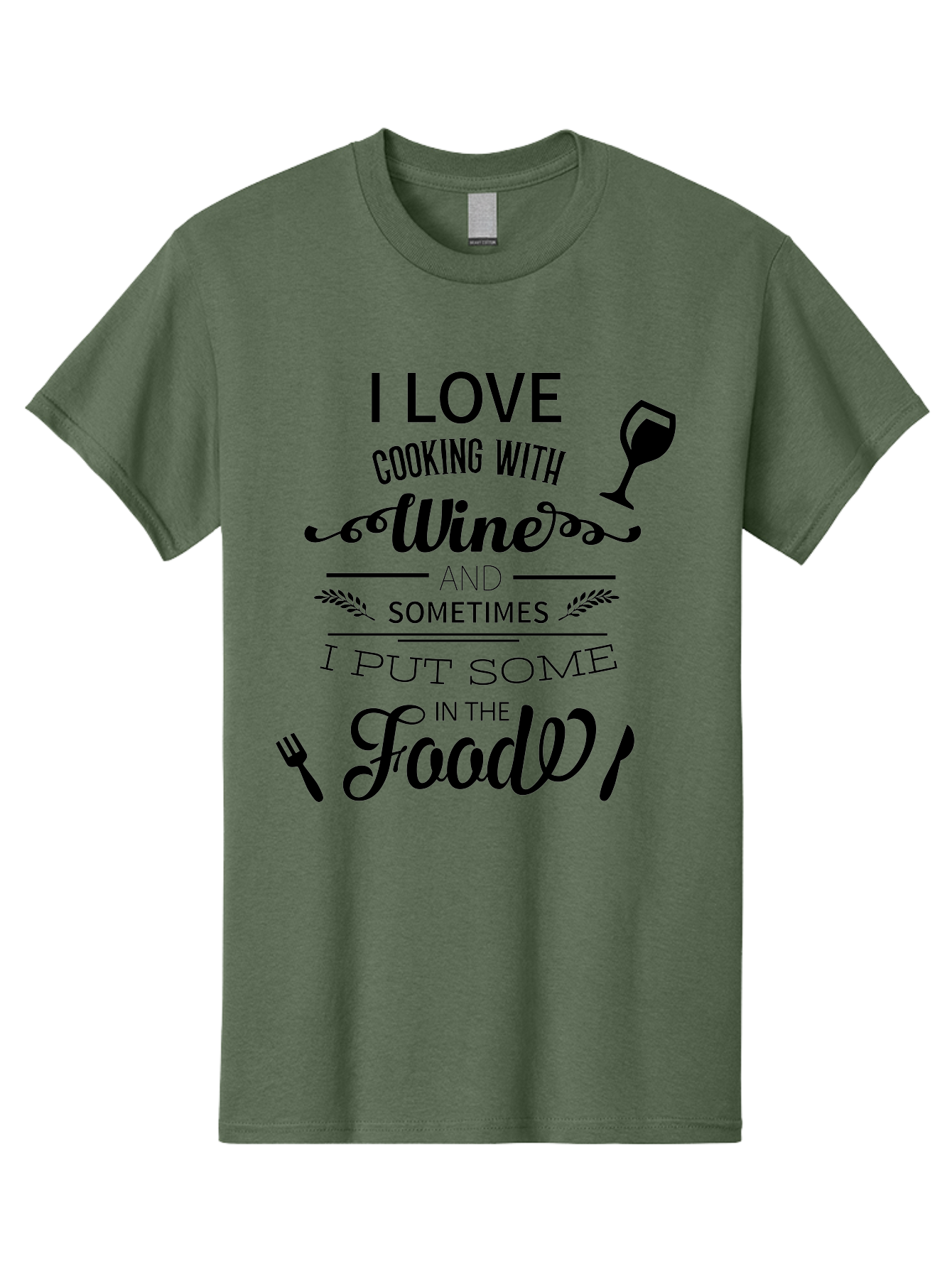 Cooking-With-Wine Men'S Graphic Tee, 100% Cotton, Comfortable Casual Summer Wear, Machine Washable, Cooking With Wine, Wine Quote, Funny Kitchen Humor, Wine Lover Gift, Culinary Arts, Kitchen Decor Inspiration, Chef'S Wit Aac608