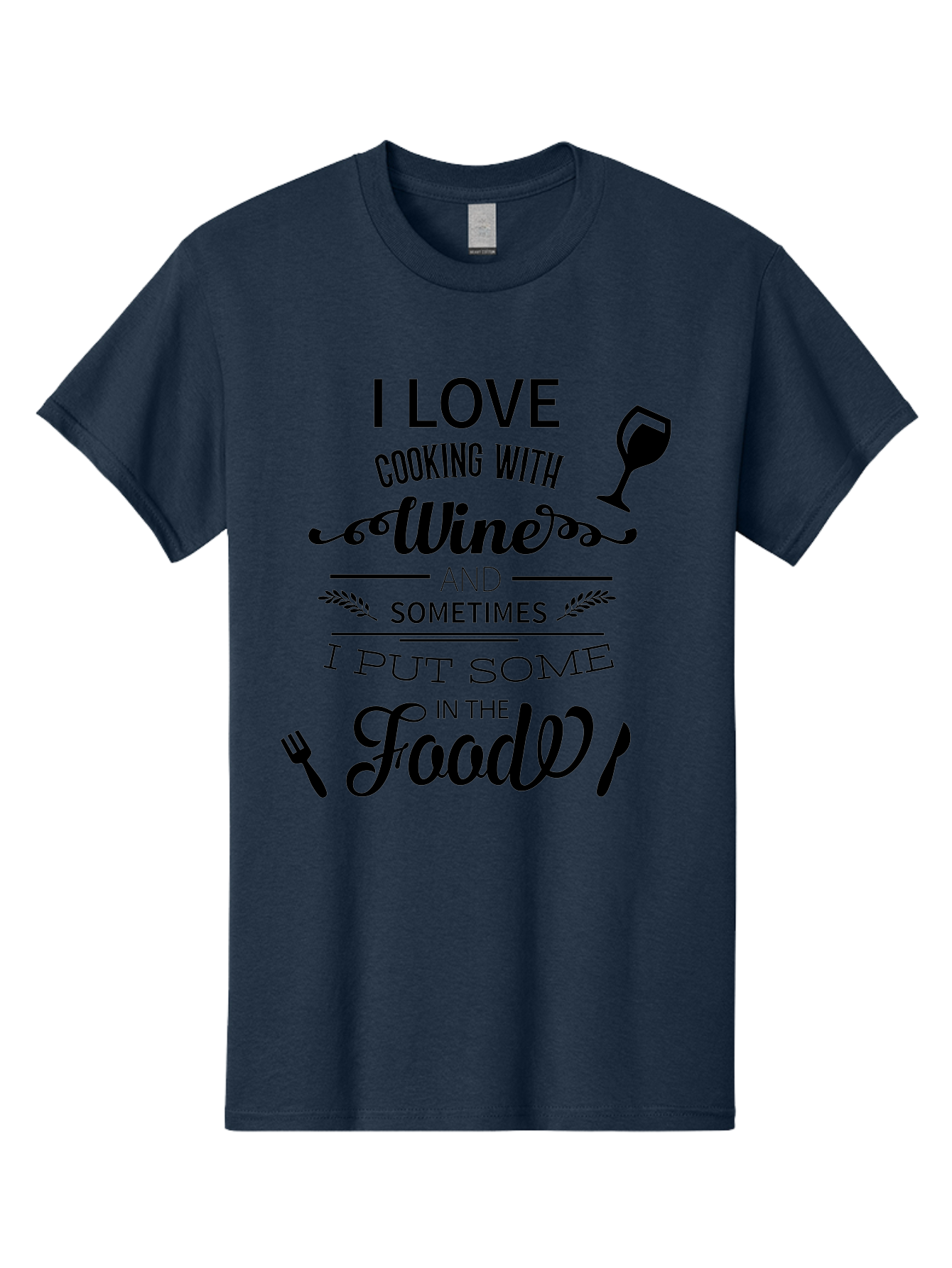 Cooking-With-Wine Men'S Graphic Tee, 100% Cotton, Comfortable Casual Summer Wear, Machine Washable, Cooking With Wine, Wine Quote, Funny Kitchen Humor, Wine Lover Gift, Culinary Arts, Kitchen Decor Inspiration, Chef'S Wit Aac608