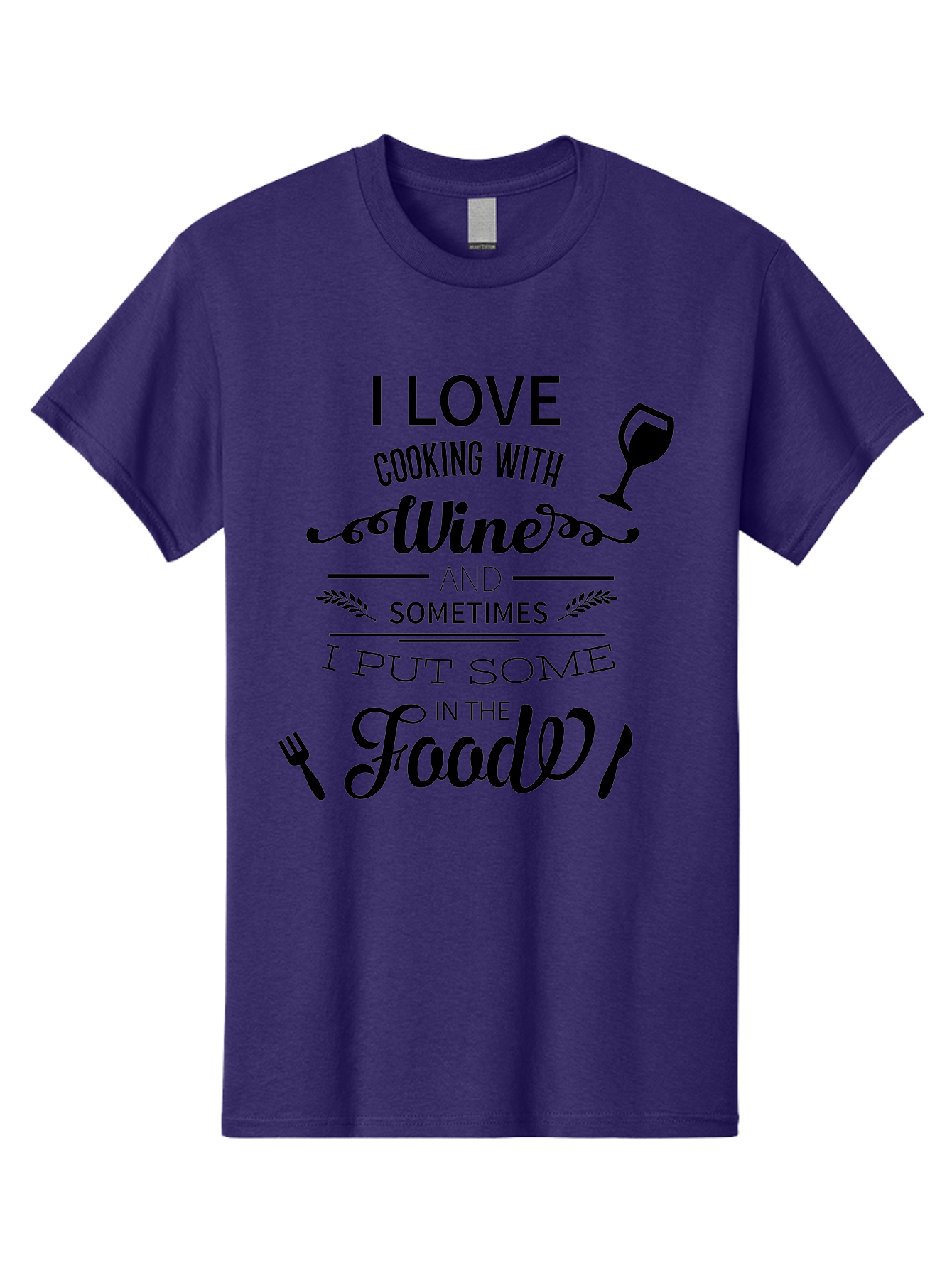 Cooking-With-Wine Men'S Graphic Tee, 100% Cotton, Comfortable Casual Summer Wear, Machine Washable, Cooking With Wine, Wine Quote, Funny Kitchen Humor, Wine Lover Gift, Culinary Arts, Kitchen Decor Inspiration, Chef'S Wit Aac608