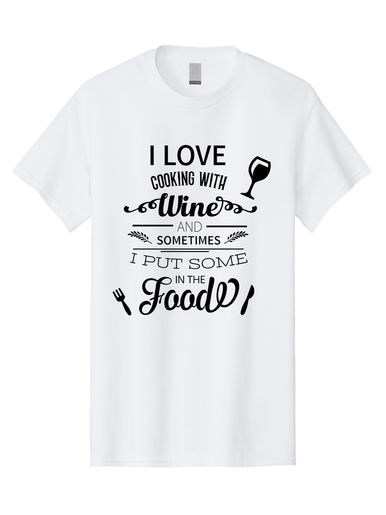 Cooking-With-Wine Men'S Graphic Tee, 100% Cotton, Comfortable Casual Summer Wear, Machine Washable, Cooking With Wine, Wine Quote, Funny Kitchen Humor, Wine Lover Gift, Culinary Arts, Kitchen Decor Inspiration, Chef'S Wit Aac608