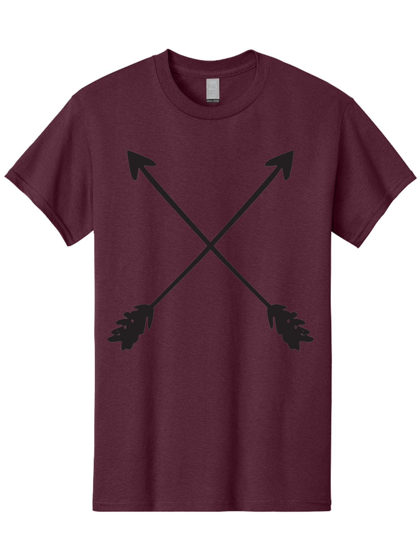 Crossed-Arrows Men'S Graphic Tee, 100% Cotton, Comfortable Casual Summer Wear, Machine Washable, Crossed Arrows, Arrow Symbol, Bold Graphics, Graphic Design Elements, Minimalist Art, Symbol Design, Vector Graphics Aac617