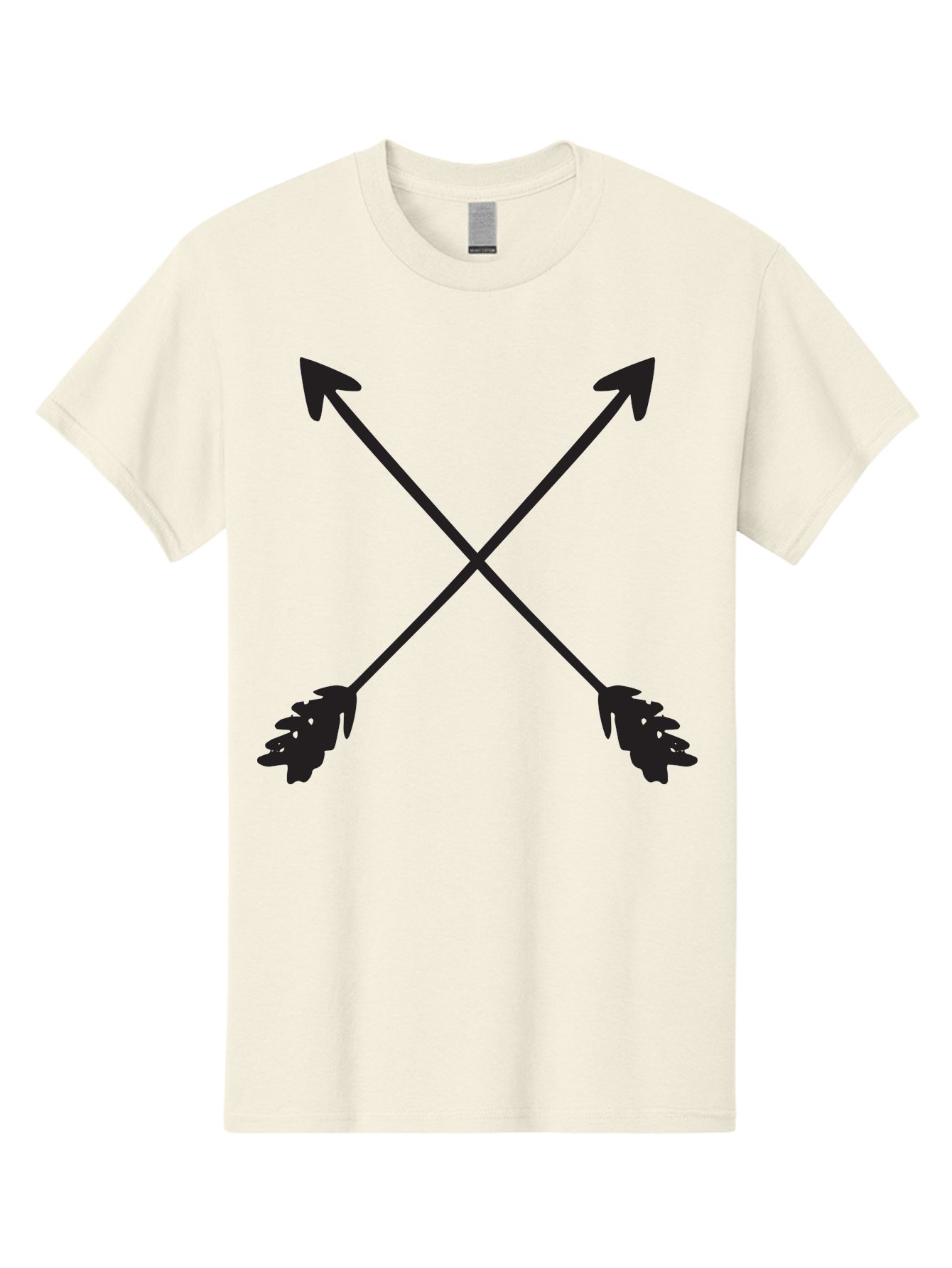 Crossed-Arrows Men'S Graphic Tee, 100% Cotton, Comfortable Casual Summer Wear, Machine Washable, Crossed Arrows, Arrow Symbol, Bold Graphics, Graphic Design Elements, Minimalist Art, Symbol Design, Vector Graphics Aac617