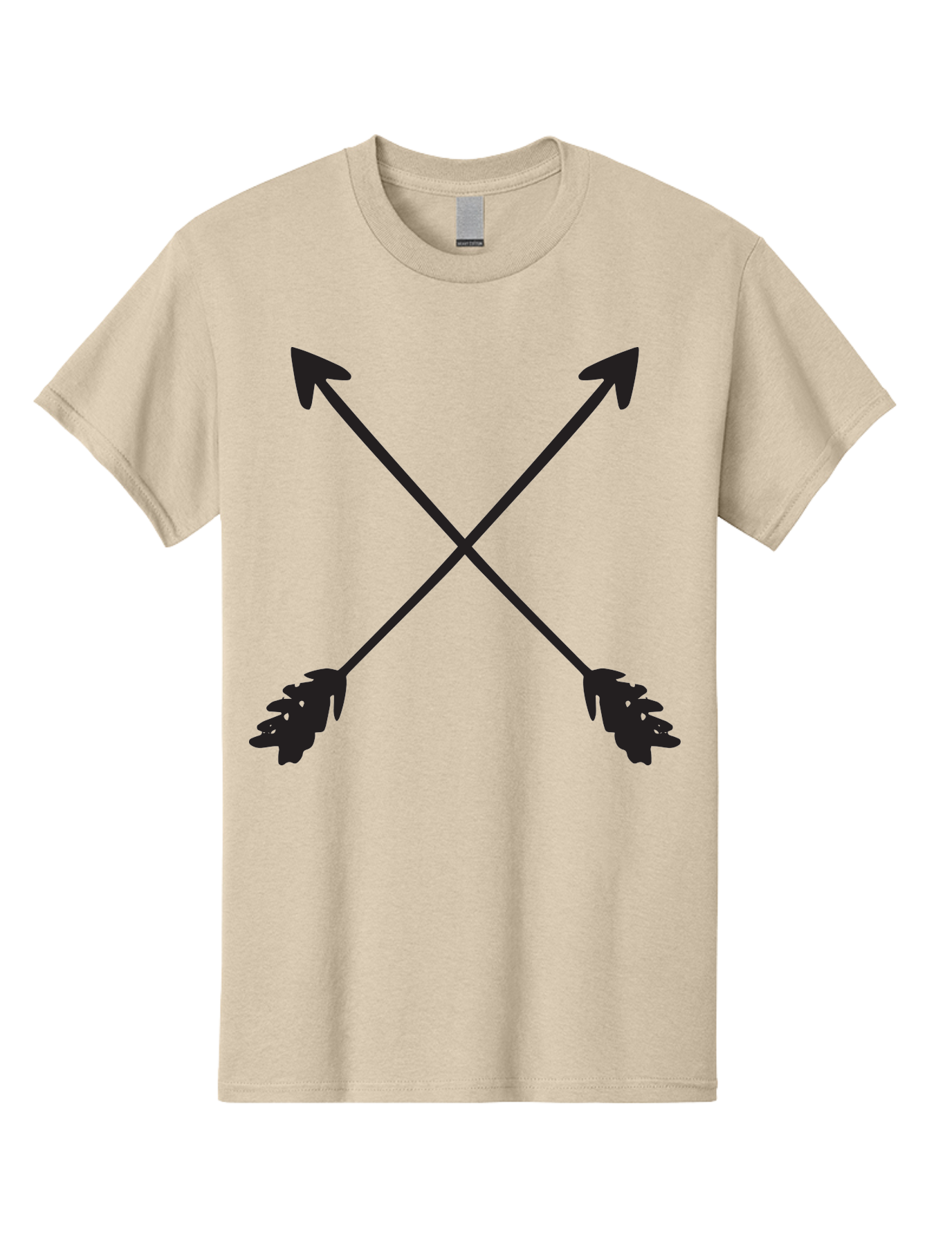 Crossed-Arrows Men'S Graphic Tee, 100% Cotton, Comfortable Casual Summer Wear, Machine Washable, Crossed Arrows, Arrow Symbol, Bold Graphics, Graphic Design Elements, Minimalist Art, Symbol Design, Vector Graphics Aac617
