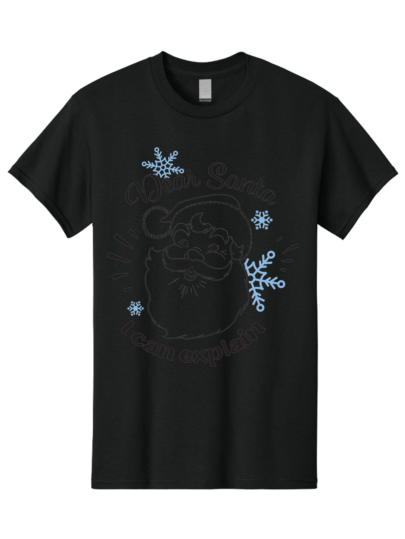 Dear-Santa-I-Can-Explain-1 Men'S Graphic Tee, 100% Cotton, Comfortable Casual Summer Wear, Machine Washable, Santa Claus Illustration, Christmas Humor, Festive Design, Holiday Joke, Naughty List, Xmas Gift, Funny Quote, Jolly Old Elf Aac629
