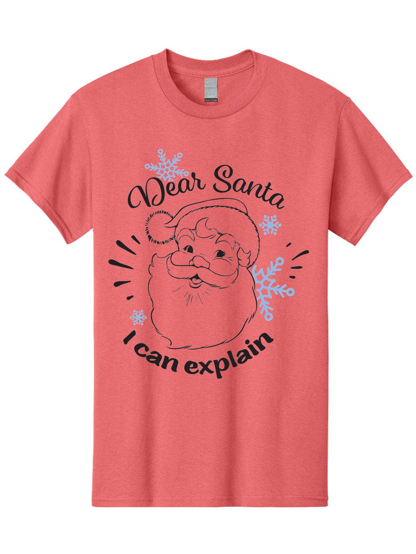 Dear-Santa-I-Can-Explain-1 Men'S Graphic Tee, 100% Cotton, Comfortable Casual Summer Wear, Machine Washable, Santa Claus Illustration, Christmas Humor, Festive Design, Holiday Joke, Naughty List, Xmas Gift, Funny Quote, Jolly Old Elf Aac629