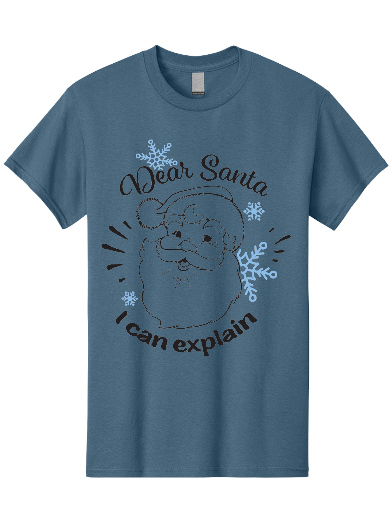 Dear-Santa-I-Can-Explain-1 Men'S Graphic Tee, 100% Cotton, Comfortable Casual Summer Wear, Machine Washable, Santa Claus Illustration, Christmas Humor, Festive Design, Holiday Joke, Naughty List, Xmas Gift, Funny Quote, Jolly Old Elf Aac629