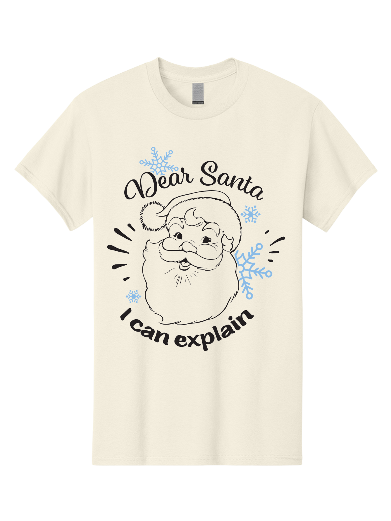 Dear-Santa-I-Can-Explain-1 Men'S Graphic Tee, 100% Cotton, Comfortable Casual Summer Wear, Machine Washable, Santa Claus Illustration, Christmas Humor, Festive Design, Holiday Joke, Naughty List, Xmas Gift, Funny Quote, Jolly Old Elf Aac629