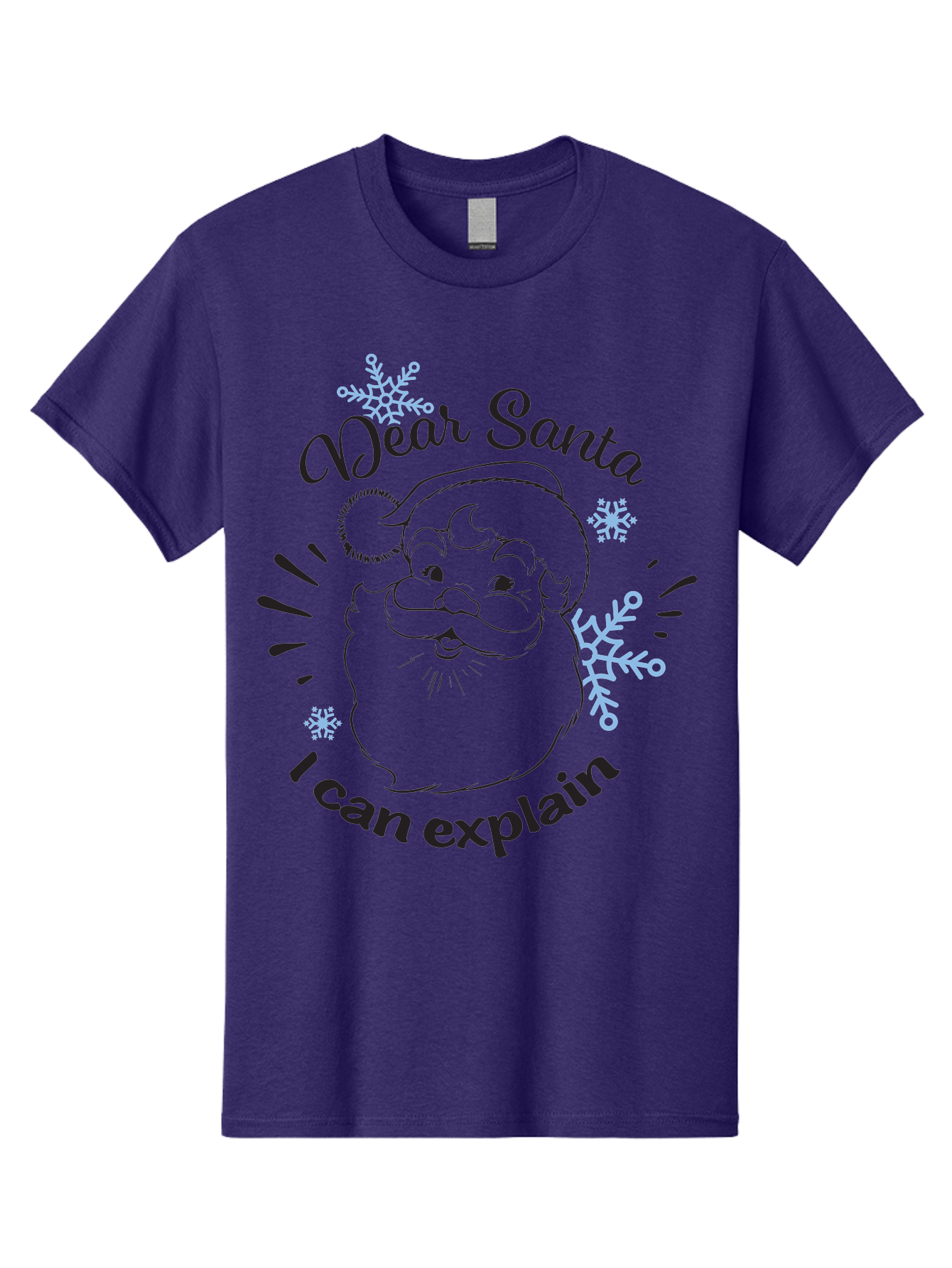 Dear-Santa-I-Can-Explain-1 Men'S Graphic Tee, 100% Cotton, Comfortable Casual Summer Wear, Machine Washable, Santa Claus Illustration, Christmas Humor, Festive Design, Holiday Joke, Naughty List, Xmas Gift, Funny Quote, Jolly Old Elf Aac629