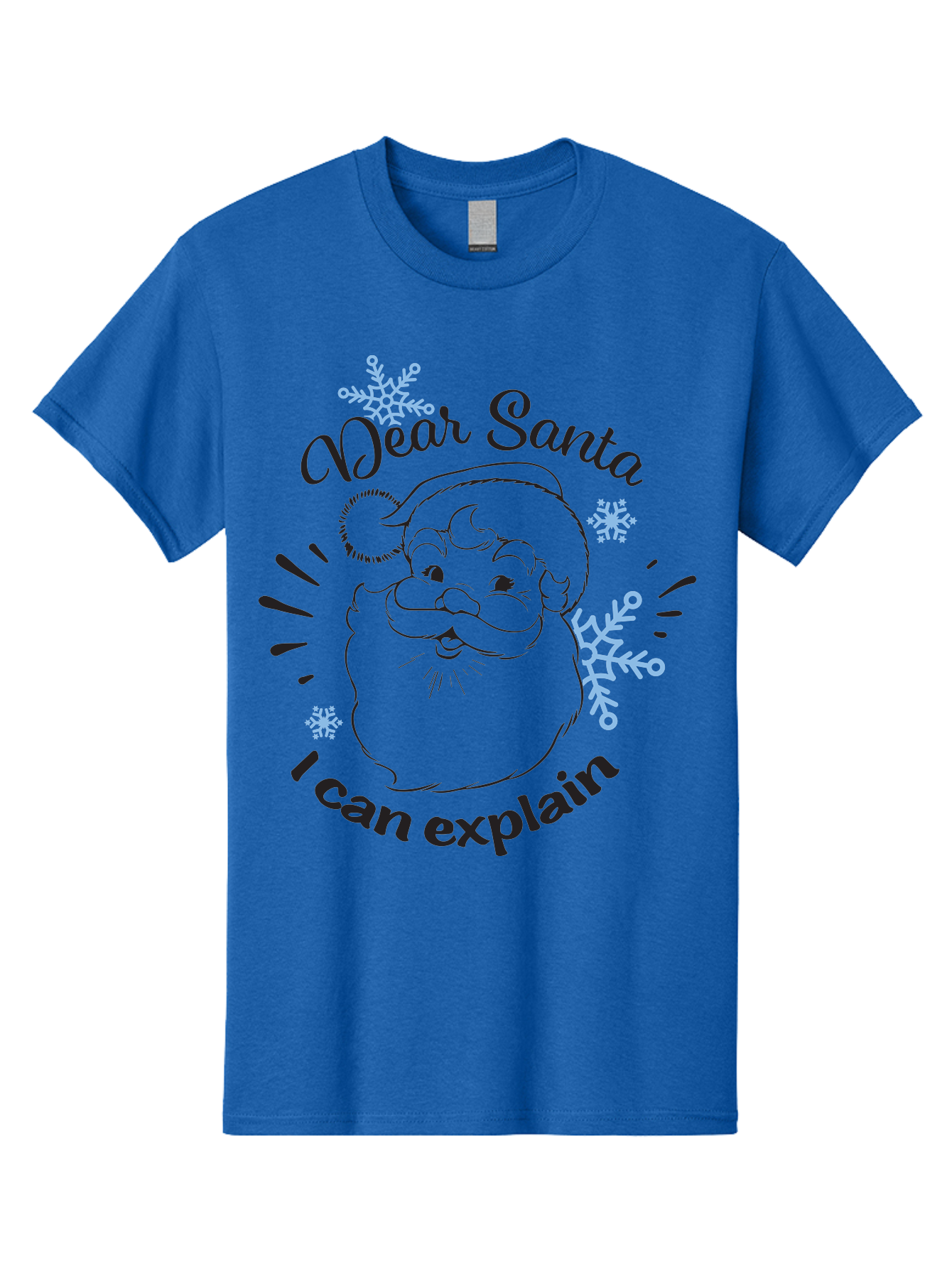 Dear-Santa-I-Can-Explain-1 Men'S Graphic Tee, 100% Cotton, Comfortable Casual Summer Wear, Machine Washable, Santa Claus Illustration, Christmas Humor, Festive Design, Holiday Joke, Naughty List, Xmas Gift, Funny Quote, Jolly Old Elf Aac629