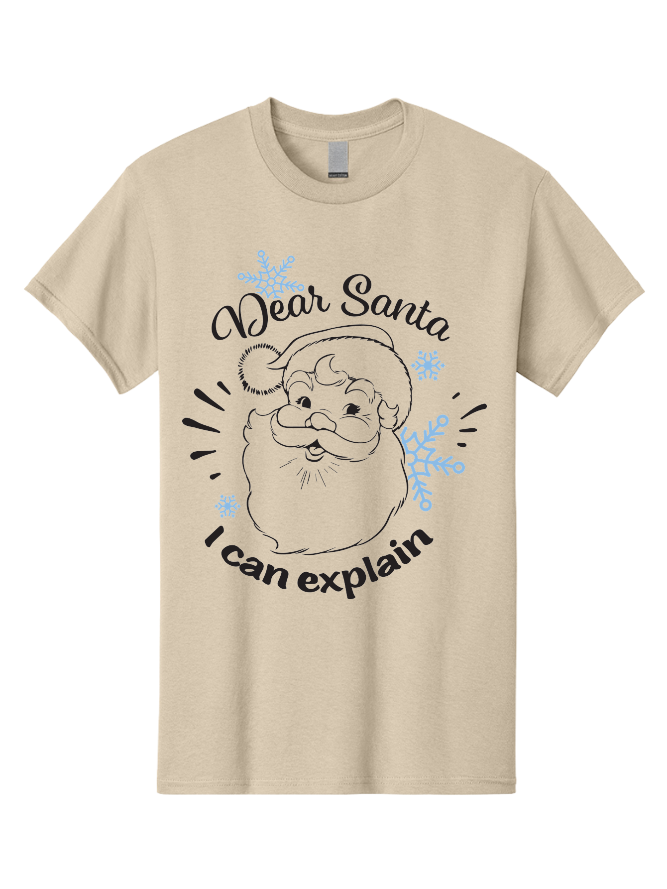 Dear-Santa-I-Can-Explain-1 Men'S Graphic Tee, 100% Cotton, Comfortable Casual Summer Wear, Machine Washable, Santa Claus Illustration, Christmas Humor, Festive Design, Holiday Joke, Naughty List, Xmas Gift, Funny Quote, Jolly Old Elf Aac629