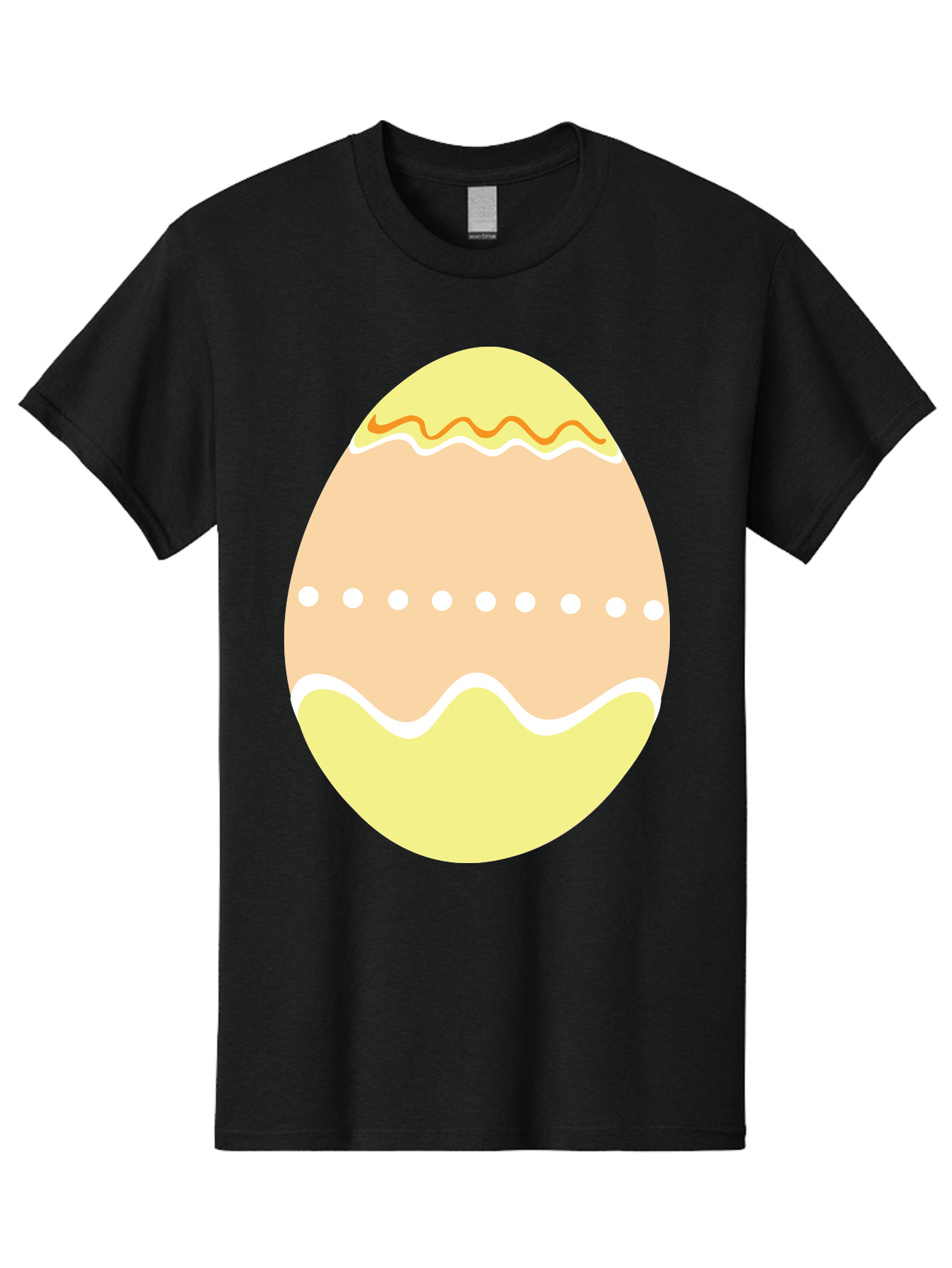 Decorated-Easter-Egg-2 Men'S Graphic Tee, 100% Cotton, Comfortable Casual Summer Wear, Machine Washable, Easter Egg, Decorated Egg, Spring Theme, Vibrant Colors, Wavy Lines, Dotted Pattern, Festive Design, Pastel Colors, Holiday Decoration, Aac633