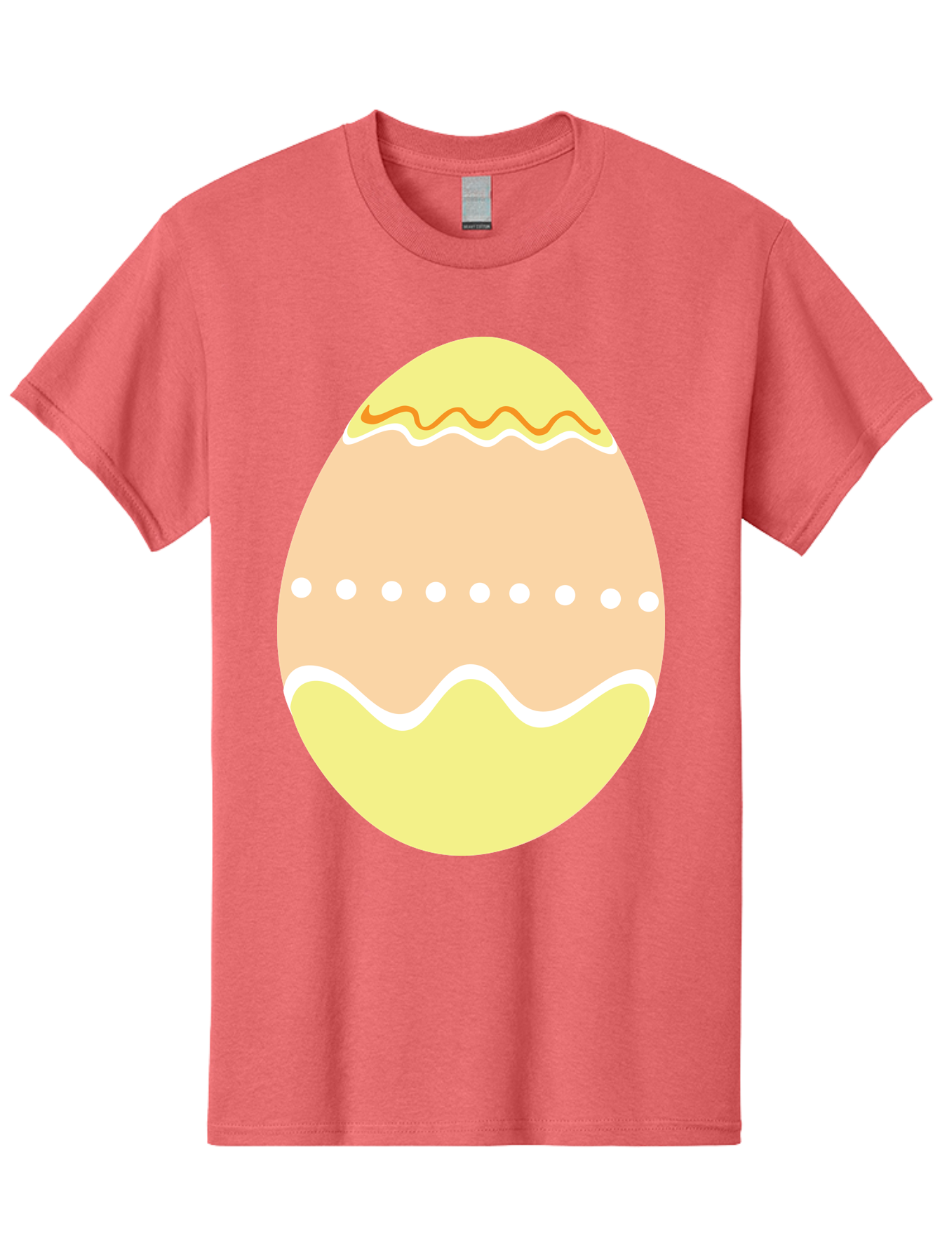 Decorated-Easter-Egg-2 Men'S Graphic Tee, 100% Cotton, Comfortable Casual Summer Wear, Machine Washable, Easter Egg, Decorated Egg, Spring Theme, Vibrant Colors, Wavy Lines, Dotted Pattern, Festive Design, Pastel Colors, Holiday Decoration, Aac633