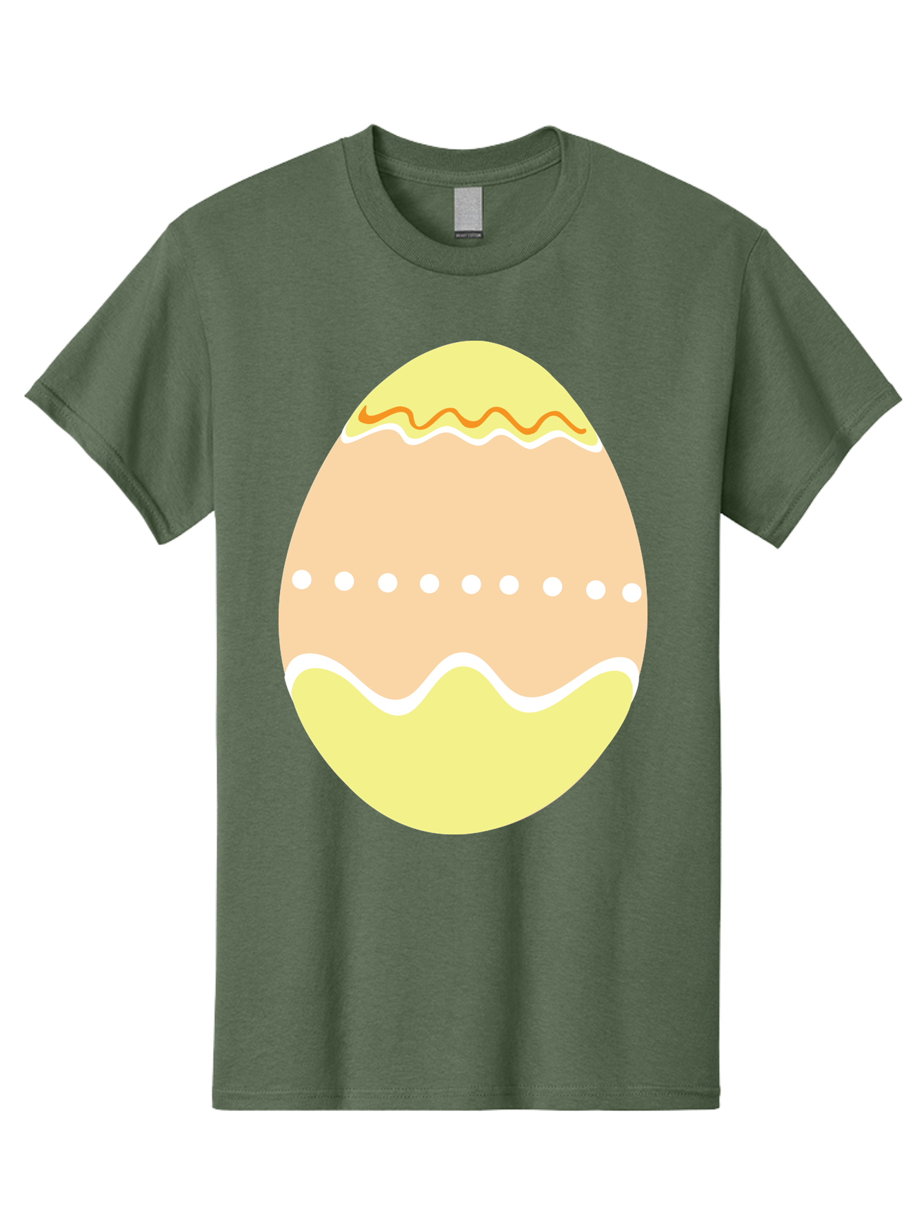 Decorated-Easter-Egg-2 Men'S Graphic Tee, 100% Cotton, Comfortable Casual Summer Wear, Machine Washable, Easter Egg, Decorated Egg, Spring Theme, Vibrant Colors, Wavy Lines, Dotted Pattern, Festive Design, Pastel Colors, Holiday Decoration, Aac633