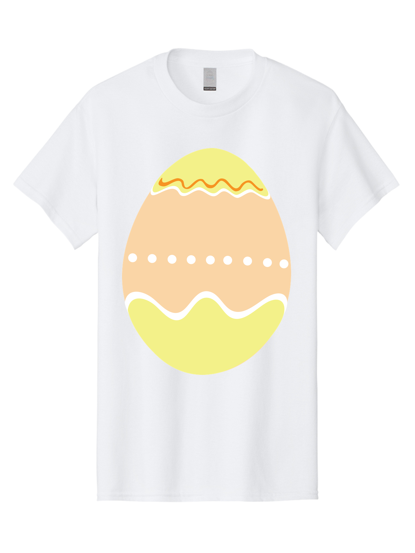 Decorated-Easter-Egg-2 Men'S Graphic Tee, 100% Cotton, Comfortable Casual Summer Wear, Machine Washable, Easter Egg, Decorated Egg, Spring Theme, Vibrant Colors, Wavy Lines, Dotted Pattern, Festive Design, Pastel Colors, Holiday Decoration, Aac633