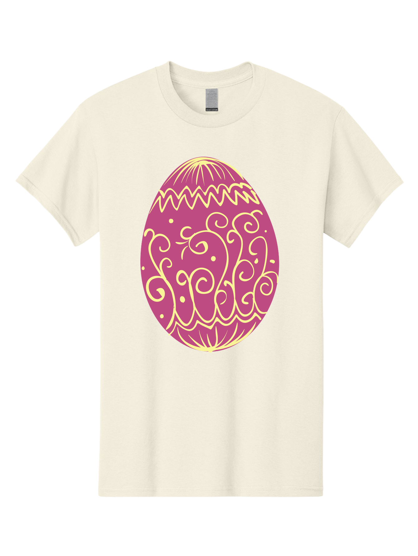Decorated-Egg Men'S Graphic Tee, 100% Cotton, Comfortable Casual Summer Wear, Machine Washable, Decorated Easter Egg, Purple And Gold, Intricate Designs, Swirling Patterns, Festive Colors, Easter Celebration, Spring Decoration, Ornate Egg Aac635