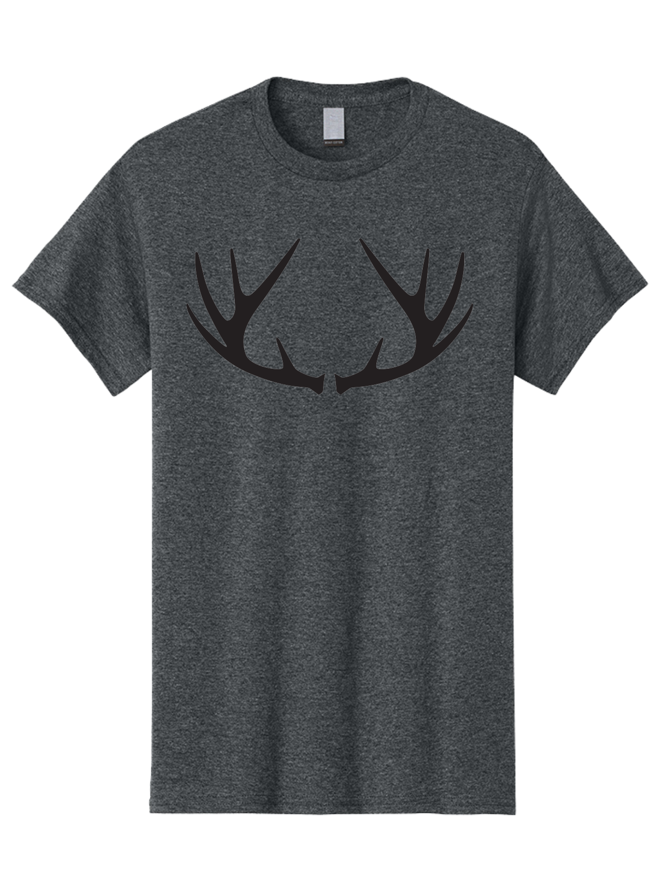 Deer-Antlers-1 Men'S Graphic Tee, 100% Cotton, Comfortable Casual Summer Wear, Machine Washable, Deer Antlers, Hunting, Wildlife, Outdoor Gear, Hunting Trophies, Animal Silhouettes, Forest Life Aac638