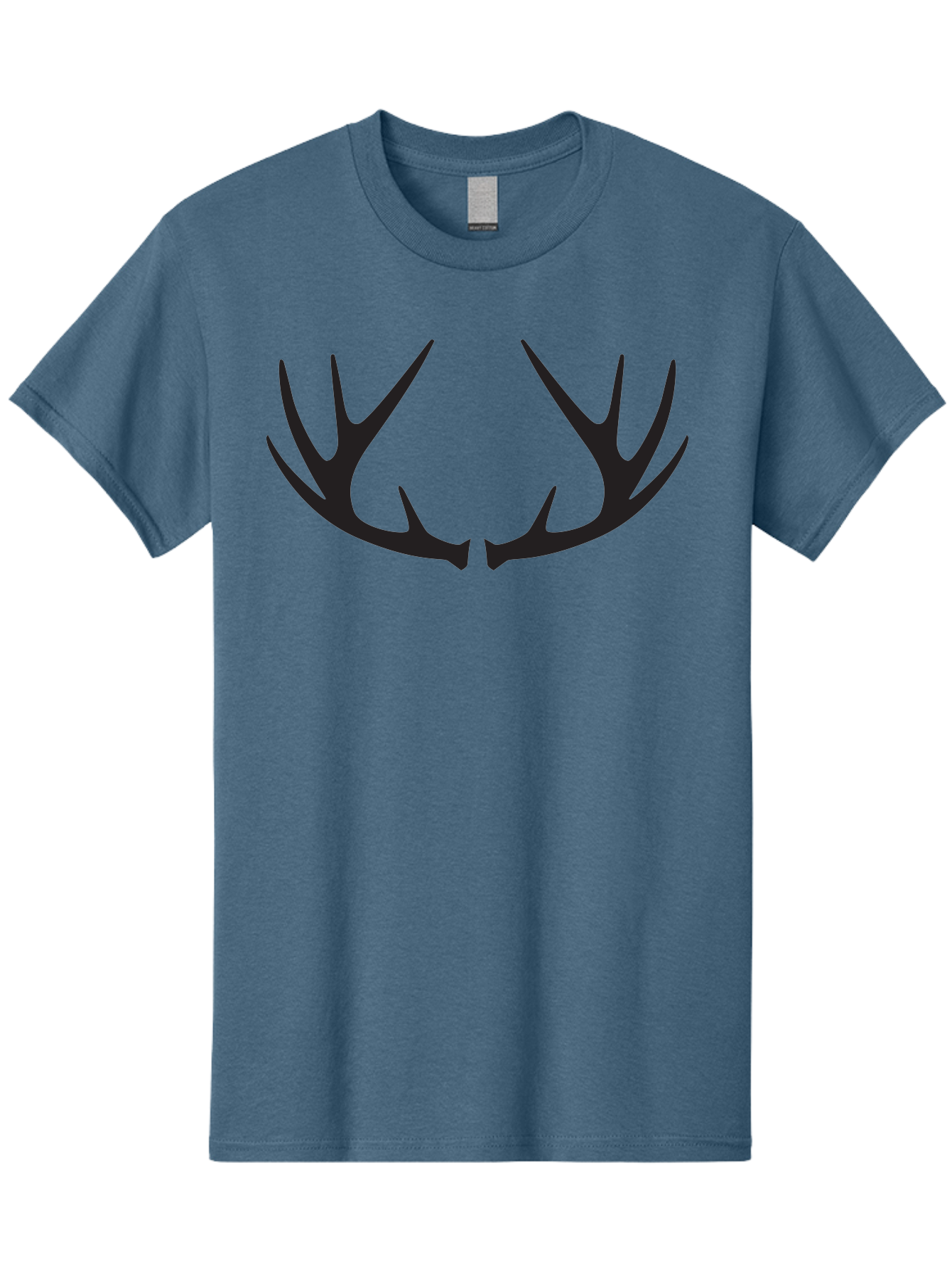 Deer-Antlers-1 Men'S Graphic Tee, 100% Cotton, Comfortable Casual Summer Wear, Machine Washable, Deer Antlers, Hunting, Wildlife, Outdoor Gear, Hunting Trophies, Animal Silhouettes, Forest Life Aac638