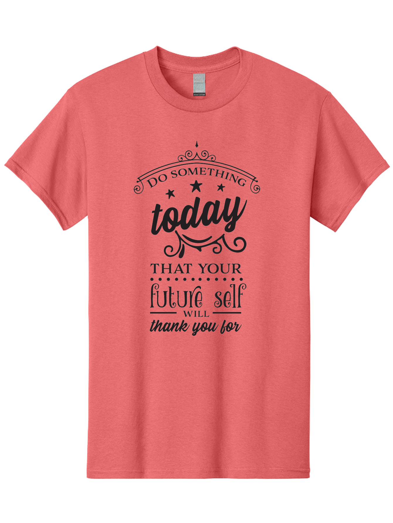 Do-Something-Today Men'S Graphic Tee, 100% Cotton, Comfortable Casual Summer Wear, Machine Washable, Motivational Quote, Inspirational Message, Future Self, Success Mindset, Productivity Tips, Goal Achievement, Personal Growth Aac651