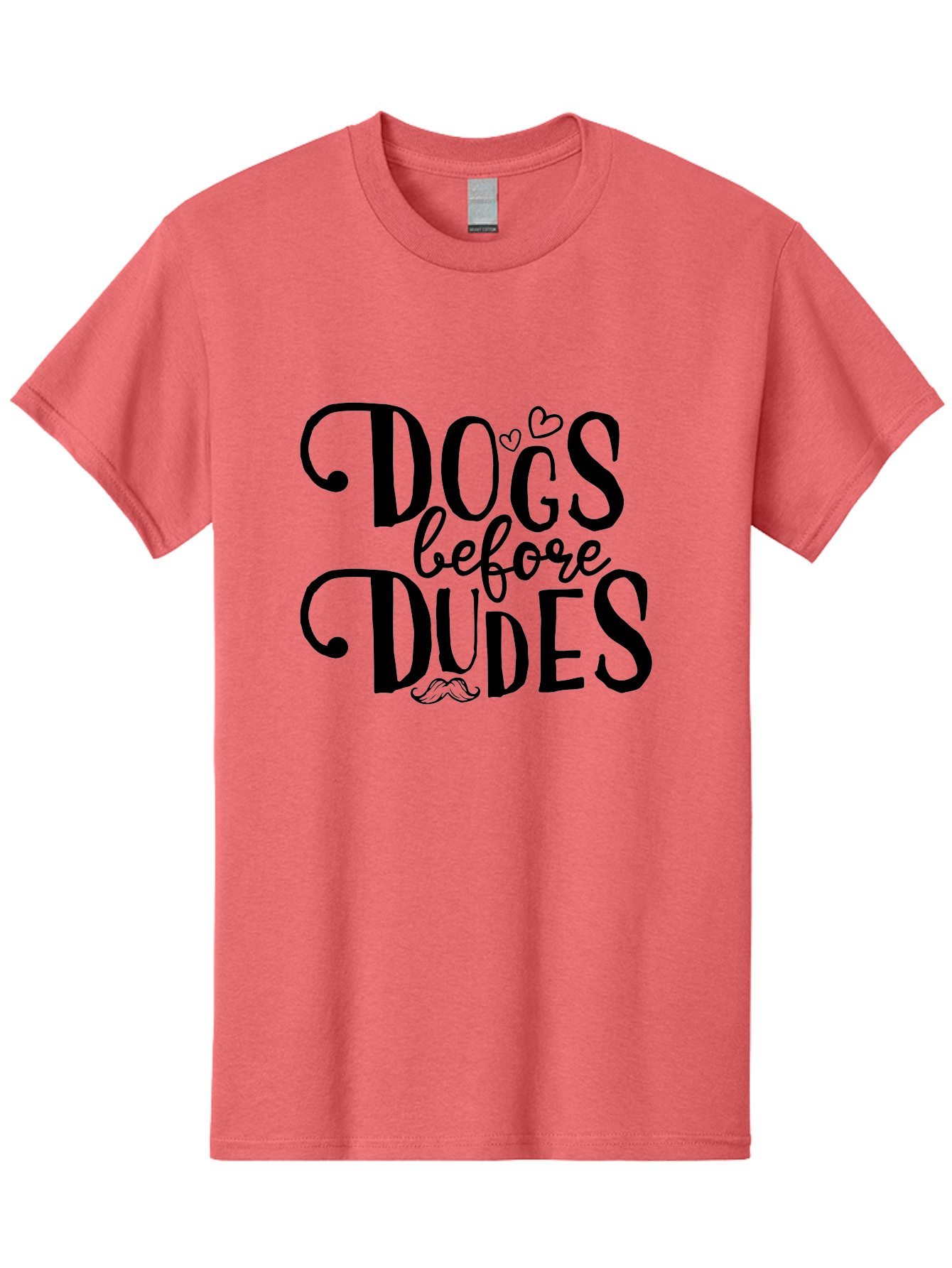 Dogs-Before-Dudes Men'S Graphic Tee, 100% Cotton, Comfortable Casual Summer Wear, Machine Washable, Dog Lovers, Fun Quotes, Quirky Sayings, Puppy Love, Funny Phrases, Dog Mom, Dog Dad, Pet Owners Aac652