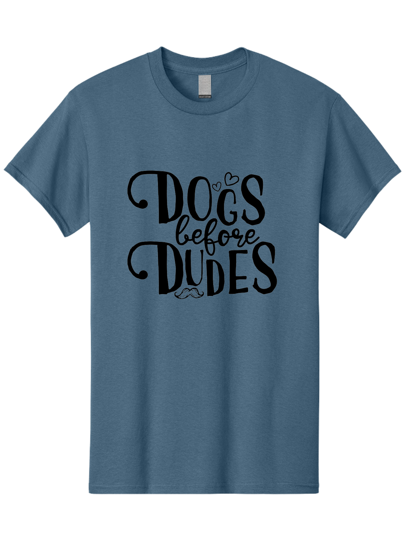 Dogs-Before-Dudes Men'S Graphic Tee, 100% Cotton, Comfortable Casual Summer Wear, Machine Washable, Dog Lovers, Fun Quotes, Quirky Sayings, Puppy Love, Funny Phrases, Dog Mom, Dog Dad, Pet Owners Aac652