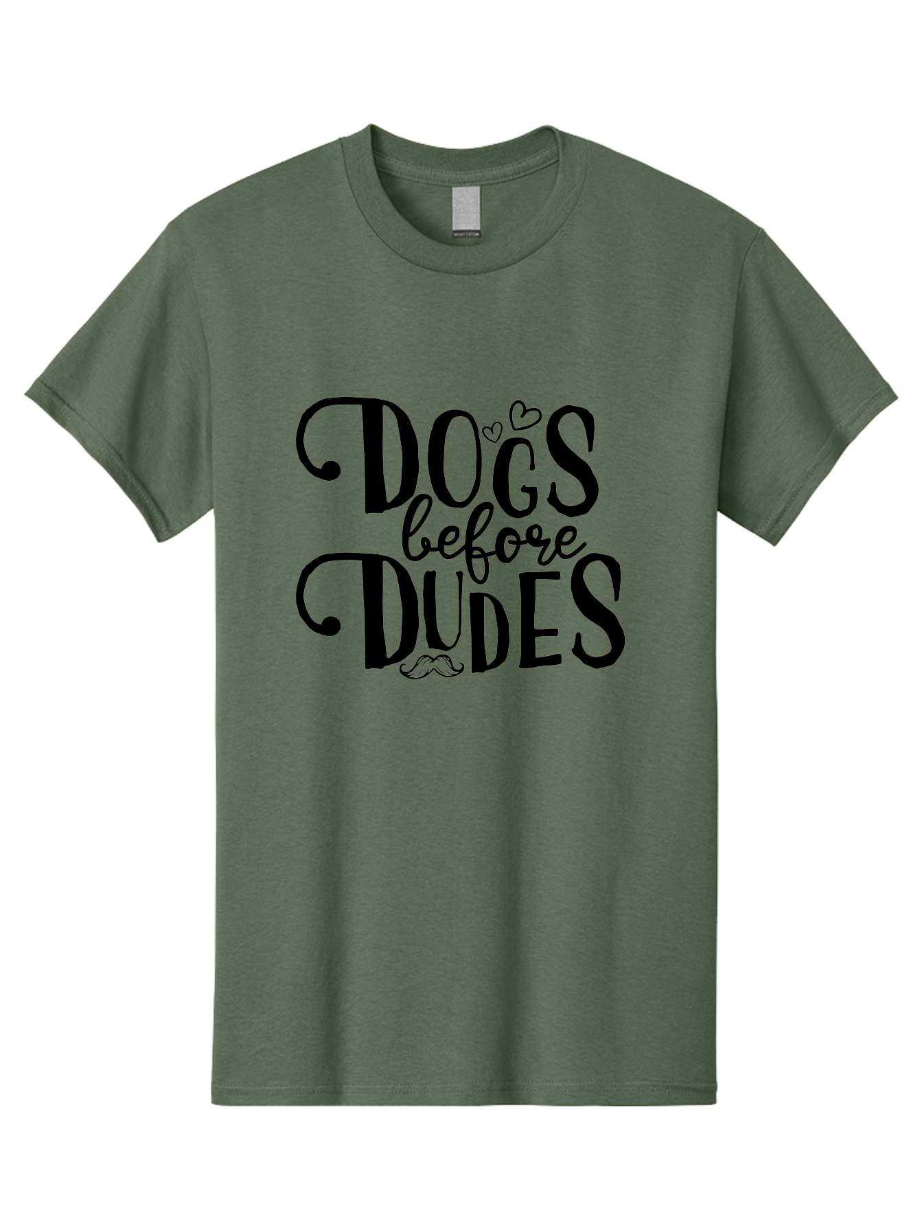 Dogs-Before-Dudes Men'S Graphic Tee, 100% Cotton, Comfortable Casual Summer Wear, Machine Washable, Dog Lovers, Fun Quotes, Quirky Sayings, Puppy Love, Funny Phrases, Dog Mom, Dog Dad, Pet Owners Aac652