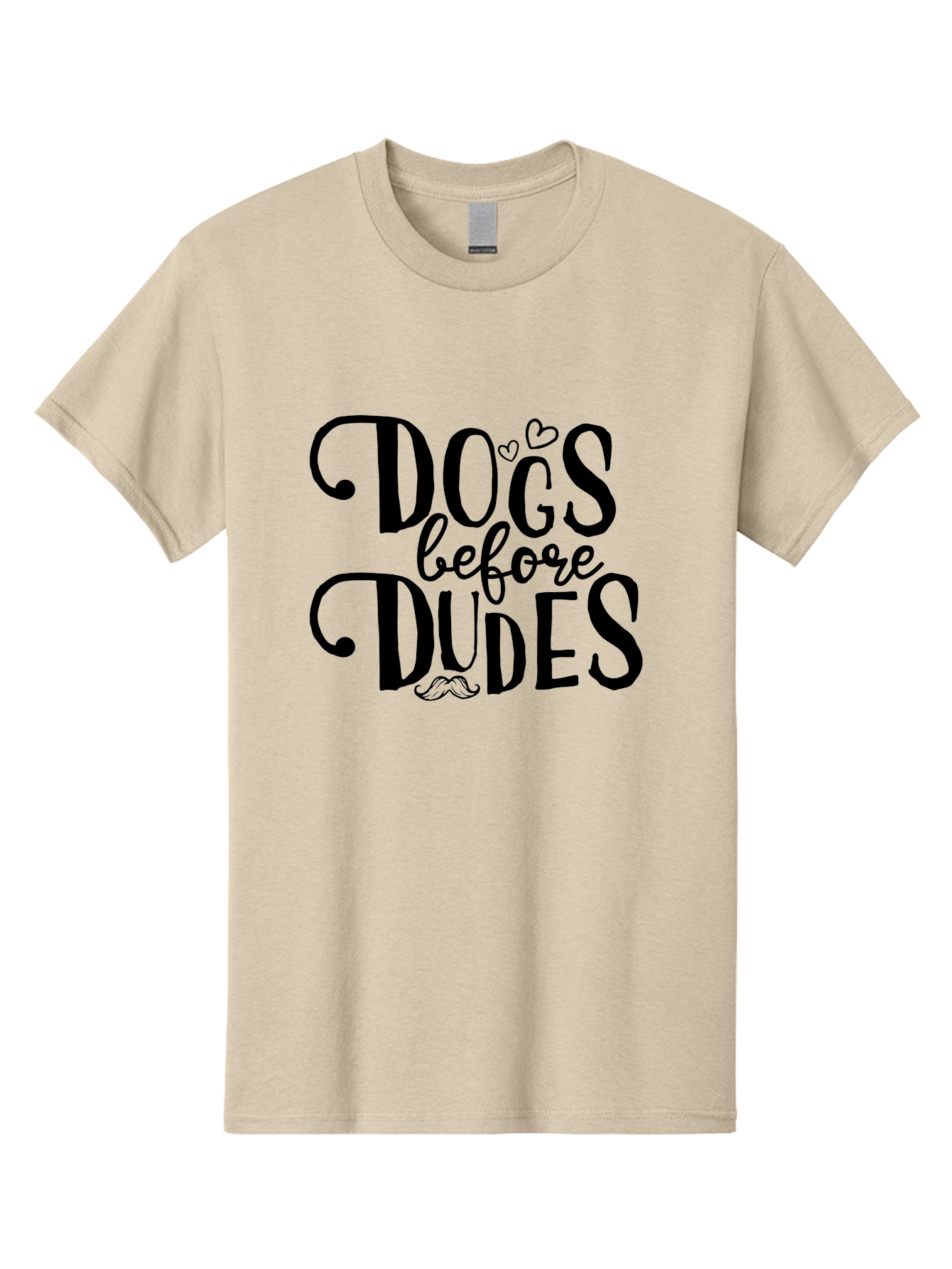 Dogs-Before-Dudes Men'S Graphic Tee, 100% Cotton, Comfortable Casual Summer Wear, Machine Washable, Dog Lovers, Fun Quotes, Quirky Sayings, Puppy Love, Funny Phrases, Dog Mom, Dog Dad, Pet Owners Aac652