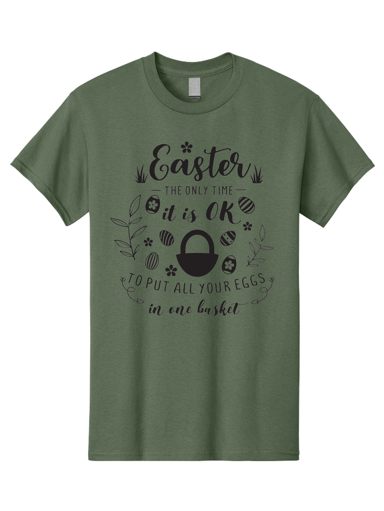 Easter-Eggs Men'S Graphic Tee, 100% Cotton, Comfortable Casual Summer Wear, Machine Washable, Easter Eggs, Egg Basket, Easter Basket, Egg Hunt, Spring Flowers, Easter Quote, Funny Easter, Easter Humor, Egg Decoration Aac677