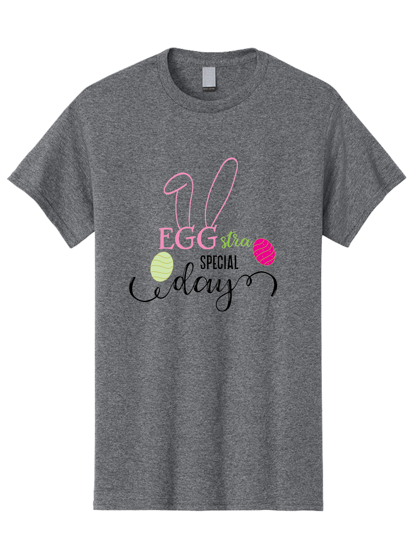 Eggstra-Special-Day Men'S Graphic Tee, 100% Cotton, Comfortable Casual Summer Wear, Machine Washable, Easter Eggs, Bunny Ears, Easter Celebration, Springtime Festivities, Holiday Graphics, Easter-Themed Decor, Festive Eggs, Easter Egg Hunt Aac684