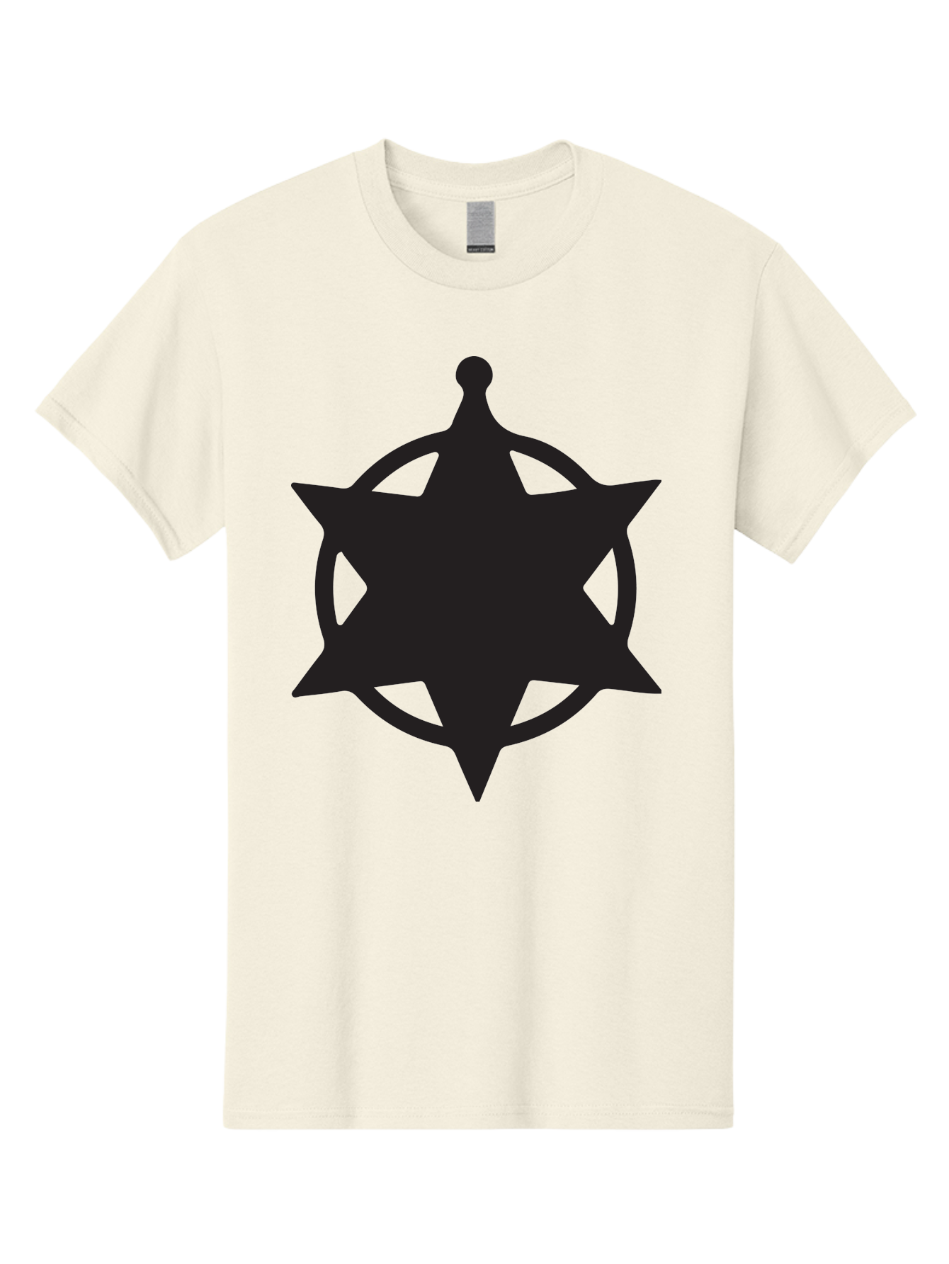 Eight-Pointed-Star-Symbol Men'S Graphic Tee, 100% Cotton, Comfortable Casual Summer Wear, Machine Washable, Chaos Symbol, Chaos Star, Eight Pointed Star, Occult Symbol, Pagan Symbol, Mystical Emblem, Abstract Art, Symbolic Representation Aac685