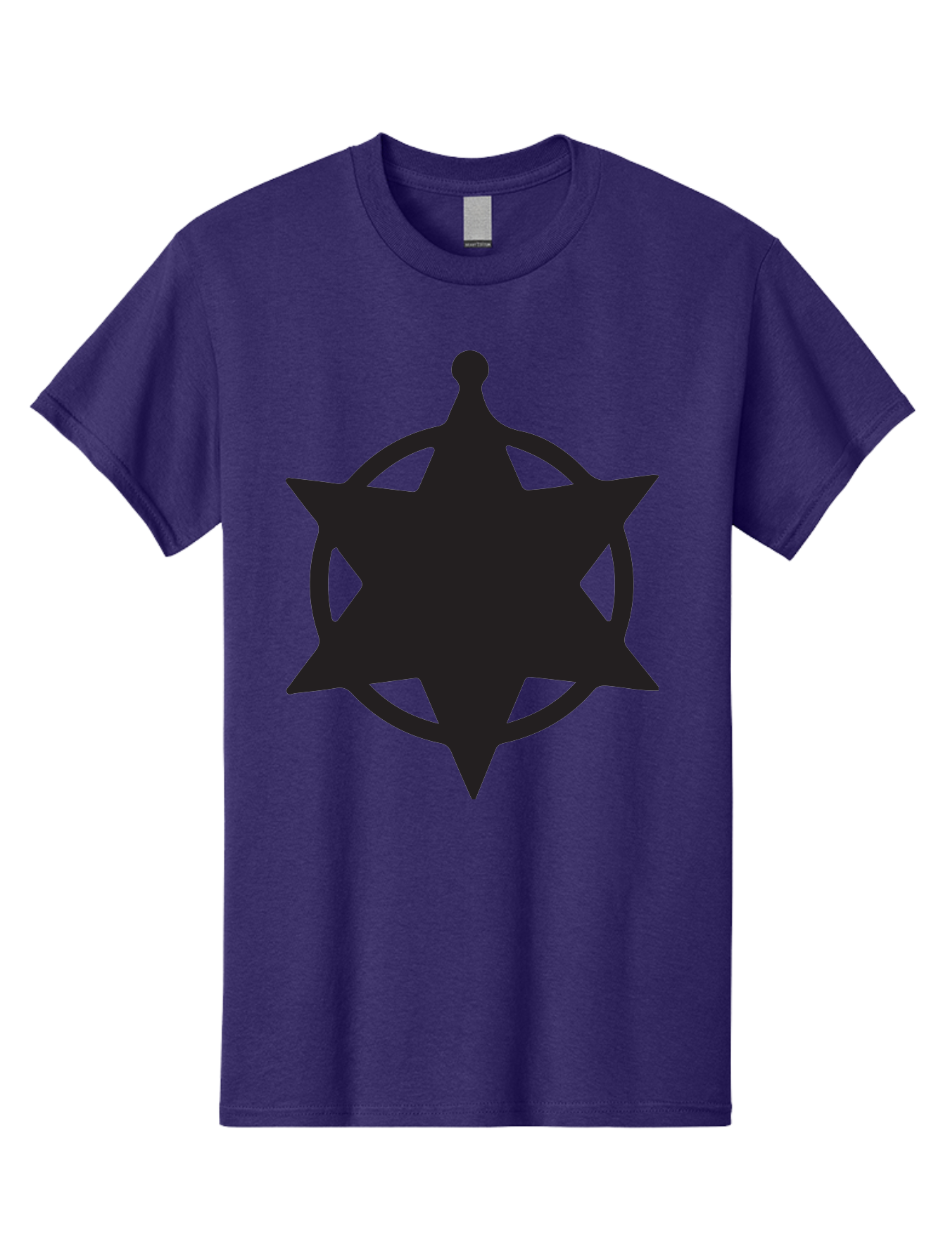 Eight-Pointed-Star-Symbol Men'S Graphic Tee, 100% Cotton, Comfortable Casual Summer Wear, Machine Washable, Chaos Symbol, Chaos Star, Eight Pointed Star, Occult Symbol, Pagan Symbol, Mystical Emblem, Abstract Art, Symbolic Representation Aac685