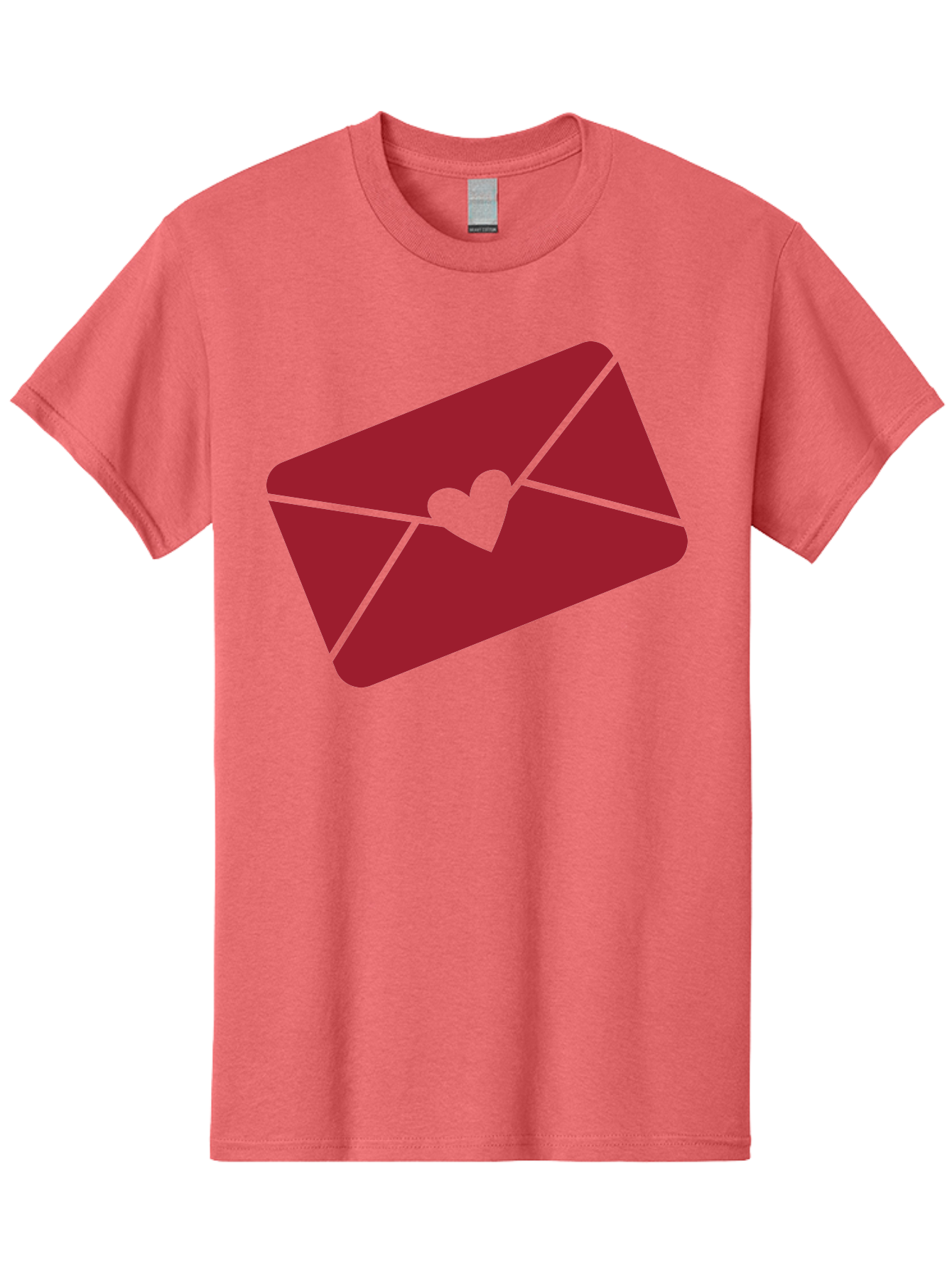 Envelope-With-Heart-1 Men'S Graphic Tee, 100% Cotton, Comfortable Casual Summer Wear, Machine Washable, Love Letter, Romantic Gesture, Heartfelt Message, Envelope Icon, Sealed With Love, Heartfelt Symbol, Affectionate Gesture, Loving Note Aac688