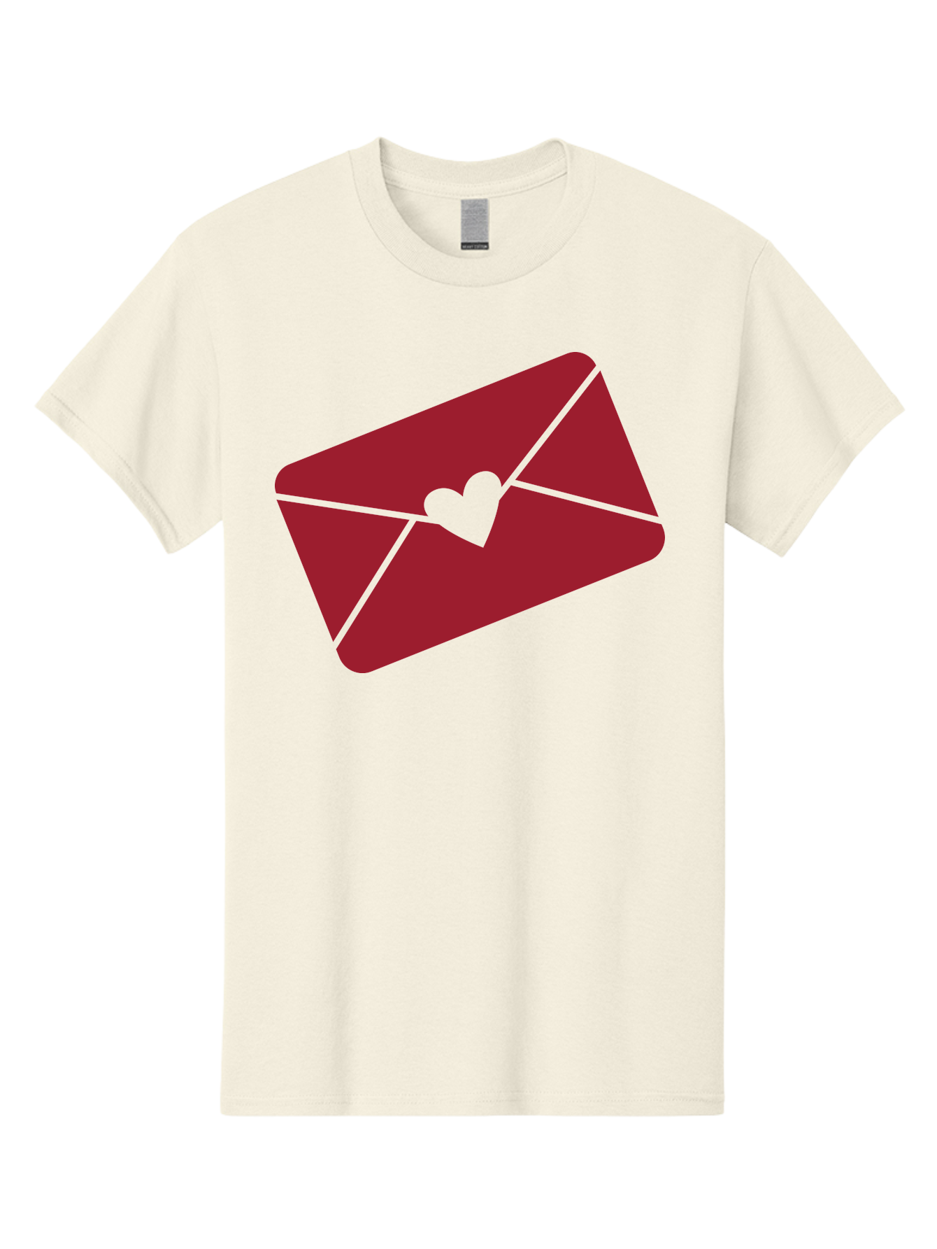 Envelope-With-Heart-1 Men'S Graphic Tee, 100% Cotton, Comfortable Casual Summer Wear, Machine Washable, Love Letter, Romantic Gesture, Heartfelt Message, Envelope Icon, Sealed With Love, Heartfelt Symbol, Affectionate Gesture, Loving Note Aac688