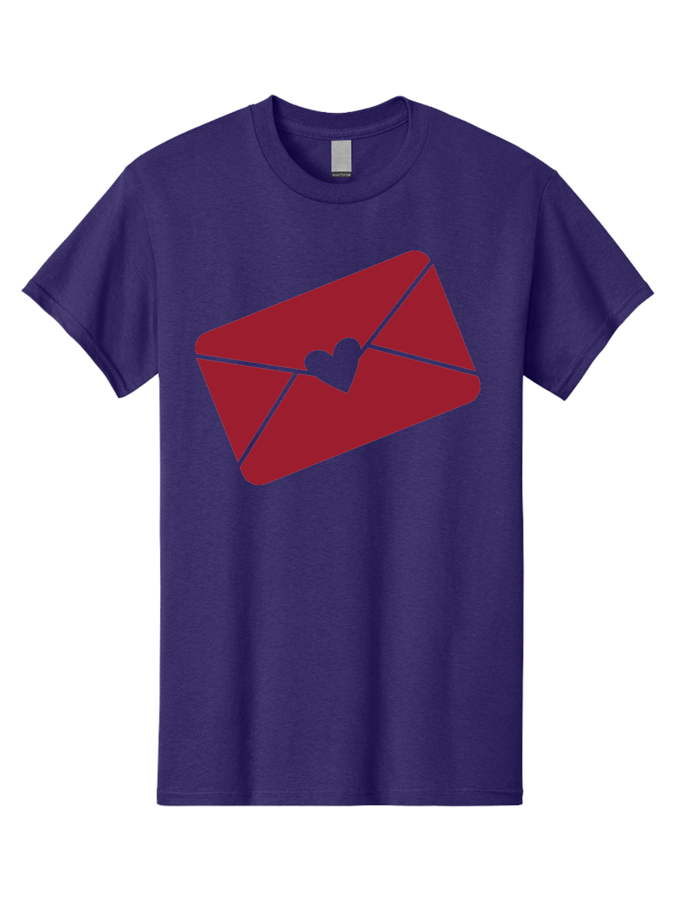 Envelope-With-Heart-1 Men'S Graphic Tee, 100% Cotton, Comfortable Casual Summer Wear, Machine Washable, Love Letter, Romantic Gesture, Heartfelt Message, Envelope Icon, Sealed With Love, Heartfelt Symbol, Affectionate Gesture, Loving Note Aac688
