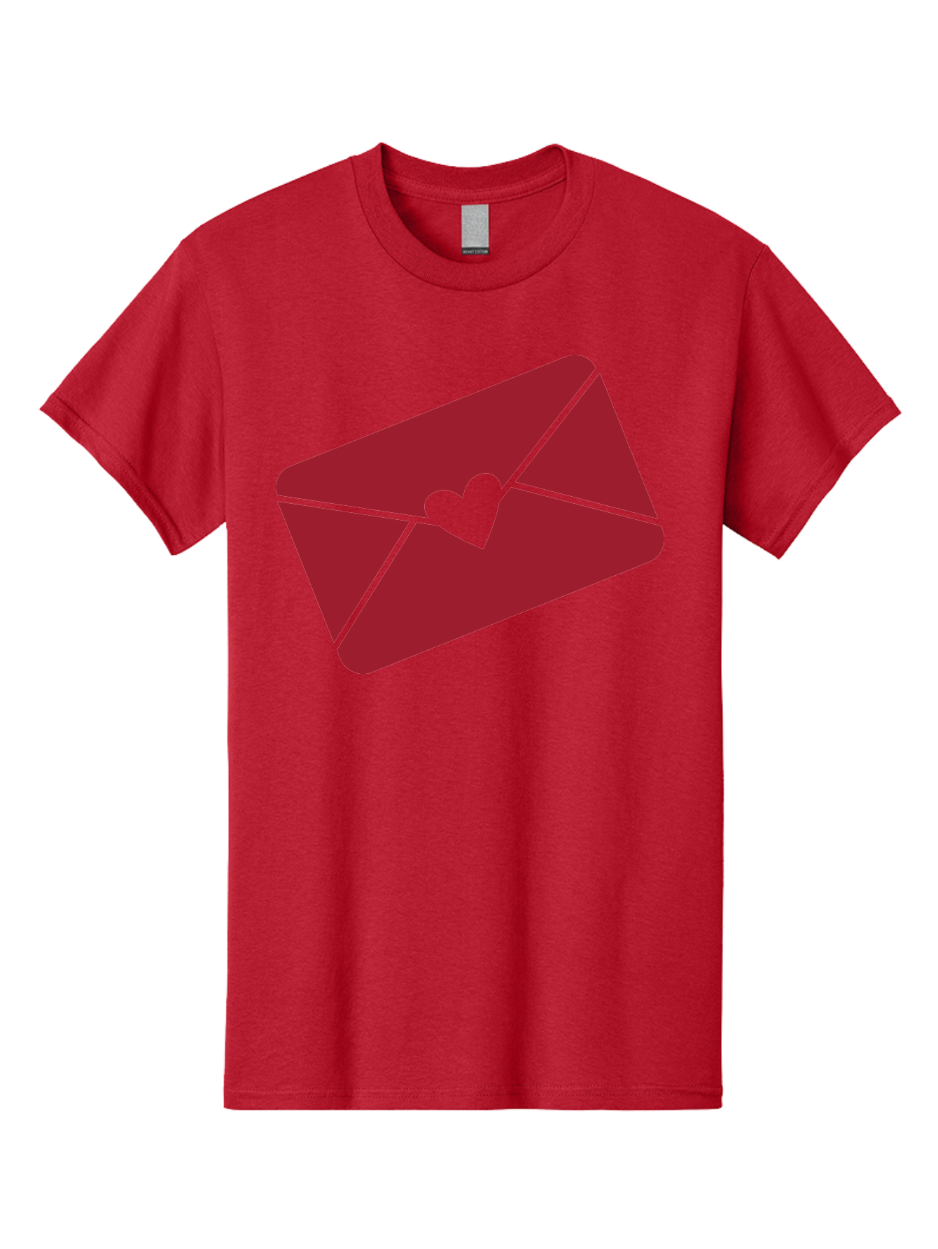 Envelope-With-Heart-1 Men'S Graphic Tee, 100% Cotton, Comfortable Casual Summer Wear, Machine Washable, Love Letter, Romantic Gesture, Heartfelt Message, Envelope Icon, Sealed With Love, Heartfelt Symbol, Affectionate Gesture, Loving Note Aac688