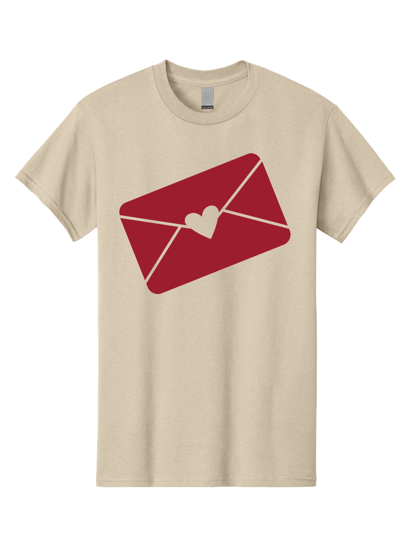 Envelope-With-Heart-1 Men'S Graphic Tee, 100% Cotton, Comfortable Casual Summer Wear, Machine Washable, Love Letter, Romantic Gesture, Heartfelt Message, Envelope Icon, Sealed With Love, Heartfelt Symbol, Affectionate Gesture, Loving Note Aac688