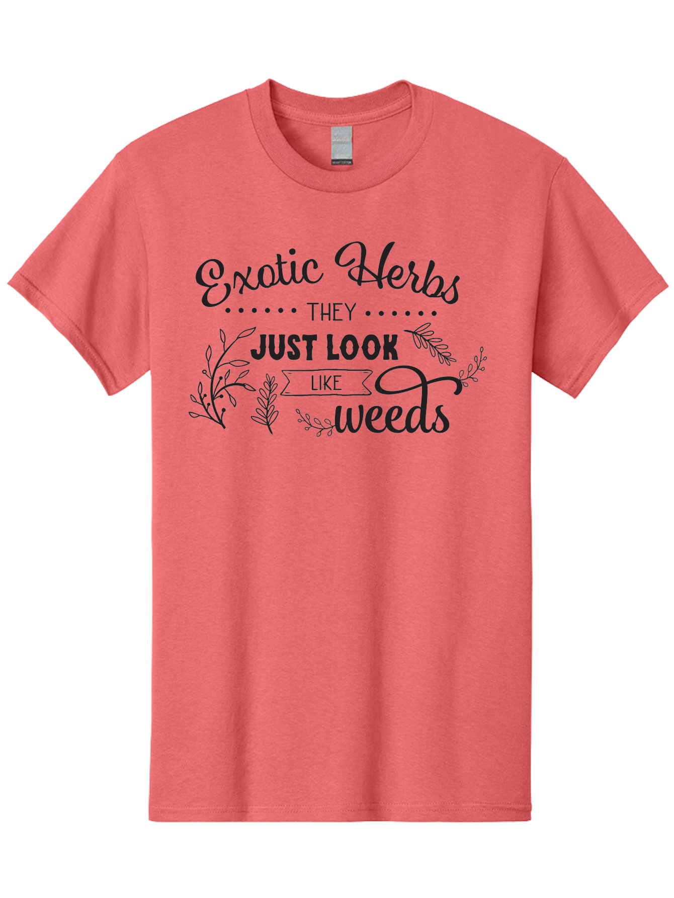 Exotic-Herbs Men'S Graphic Tee, 100% Cotton, Comfortable Casual Summer Wear, Machine Washable, Exotic Herbs, Herbal Remedies, Natural Healing, Medicinal Plants, Botanical Art, Typography Design, Herb Gardening, Wellness Products Aac697