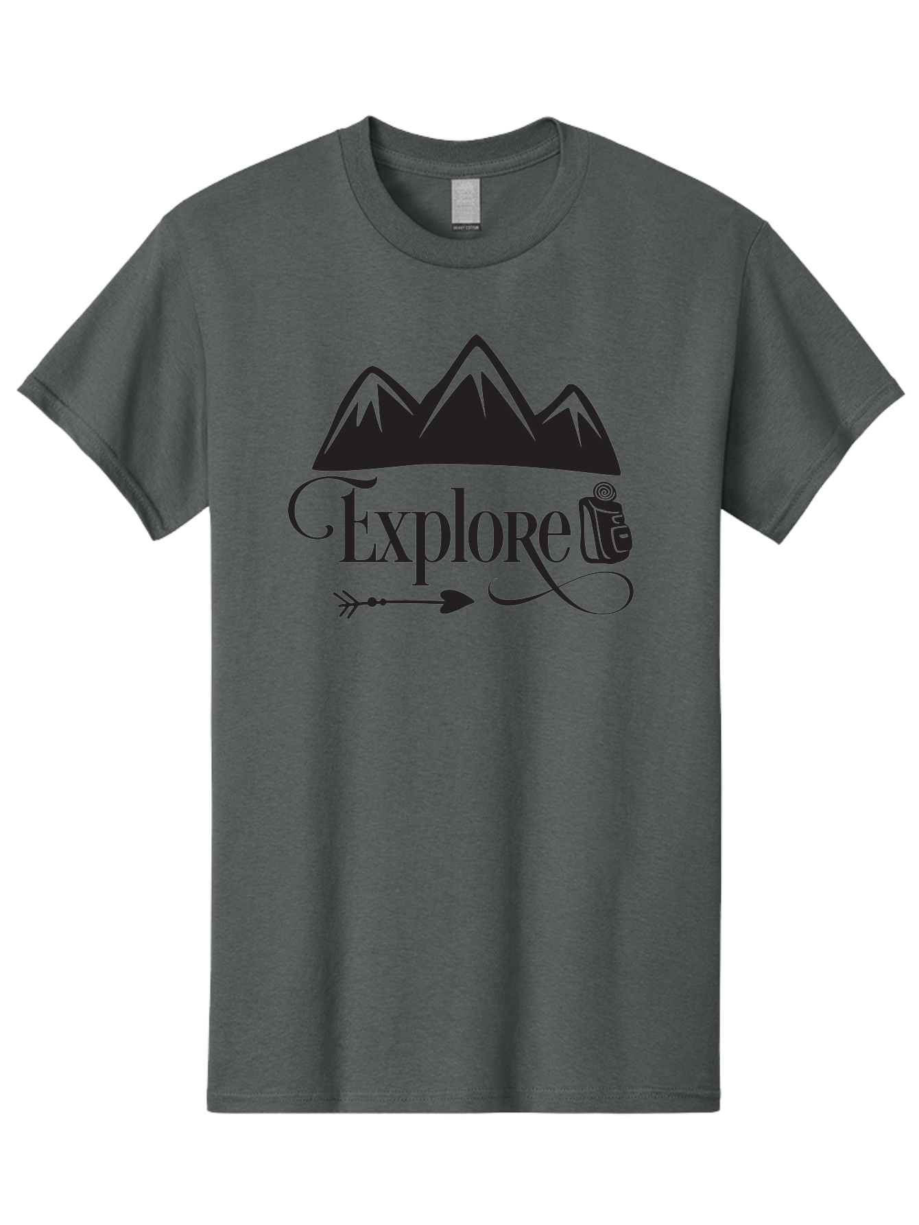 Explored Men'S Graphic Tee, 100% Cotton, Comfortable Casual Summer Wear, Machine Washable, Explore, Adventure, Travel, Mountains, Tourism, Expedition, Discovery, Wanderlust, Adventure Travel, Exploration Aac698