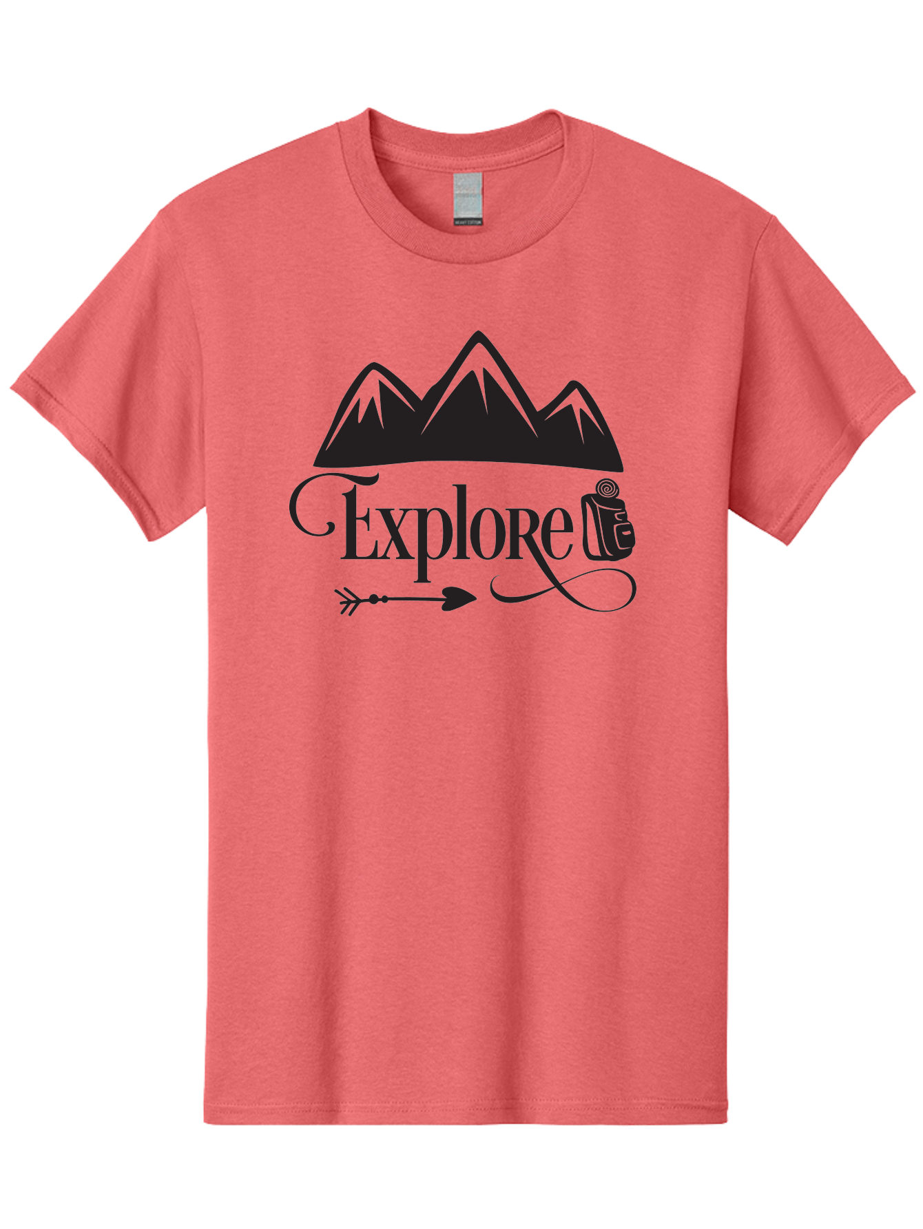 Explored Men'S Graphic Tee, 100% Cotton, Comfortable Casual Summer Wear, Machine Washable, Explore, Adventure, Travel, Mountains, Tourism, Expedition, Discovery, Wanderlust, Adventure Travel, Exploration Aac698